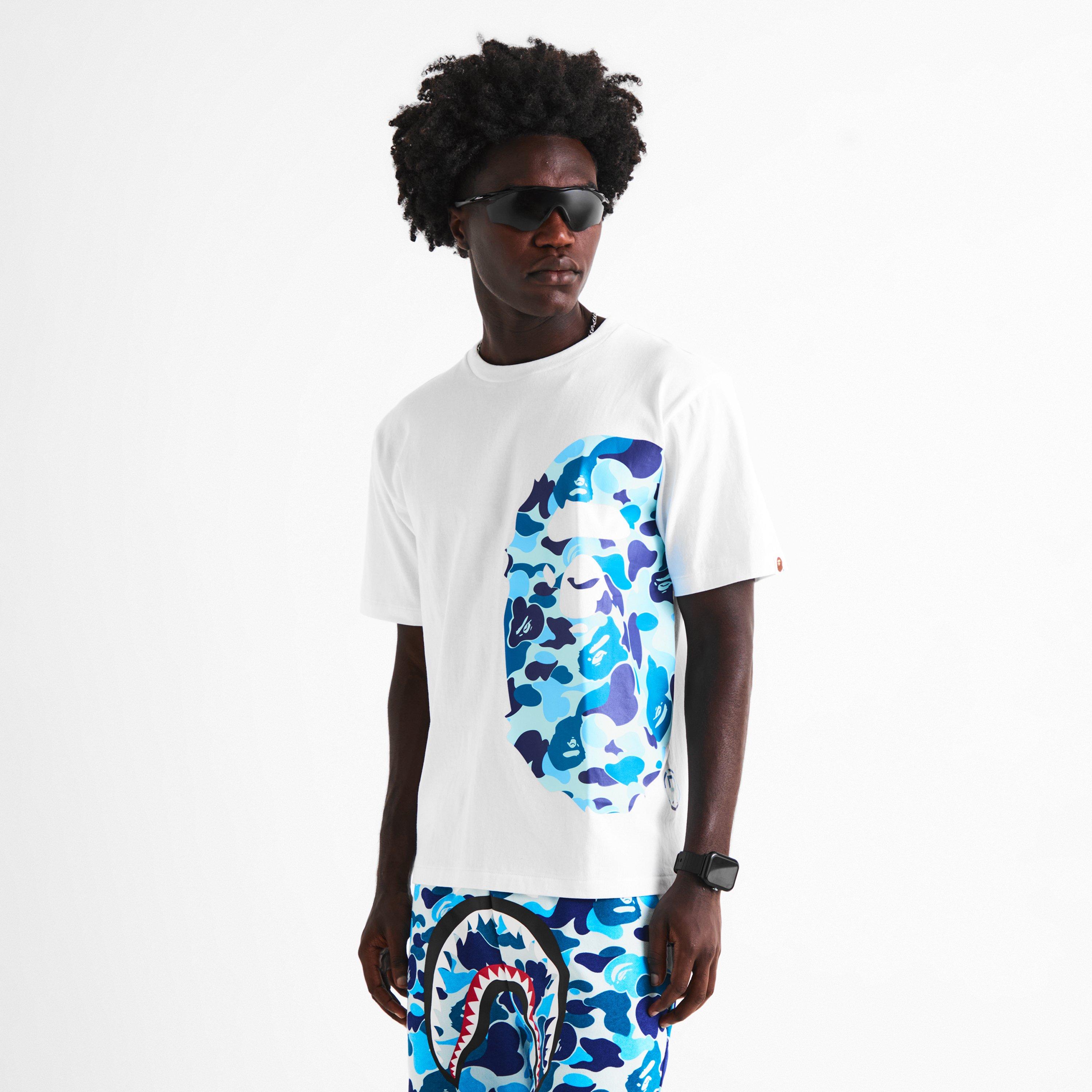 White/Blue Cam - A Bathing Ape - Men's T-Shirt - 3