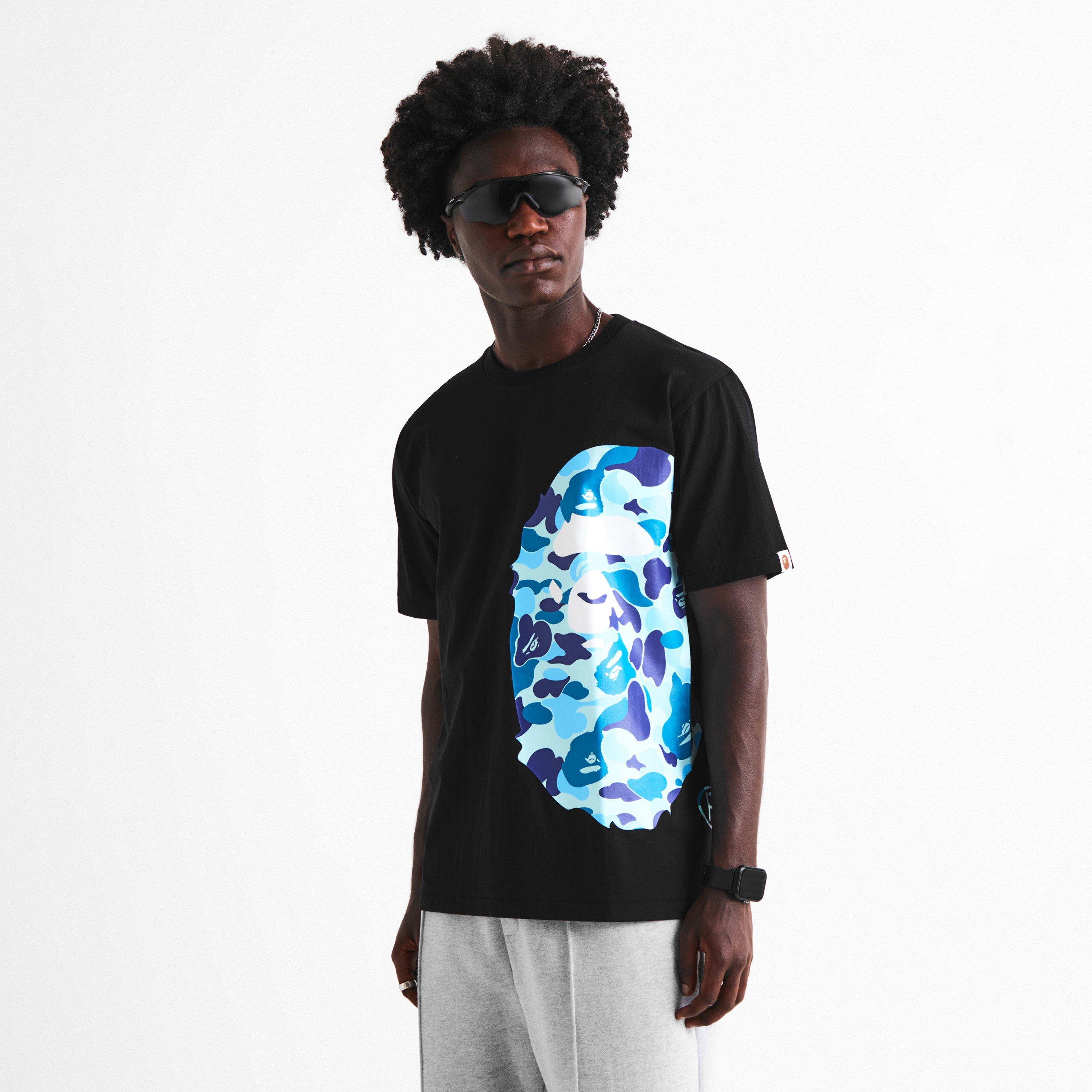 Black/Blue Cam - A Bathing Ape - Men's T-Shirt - 3