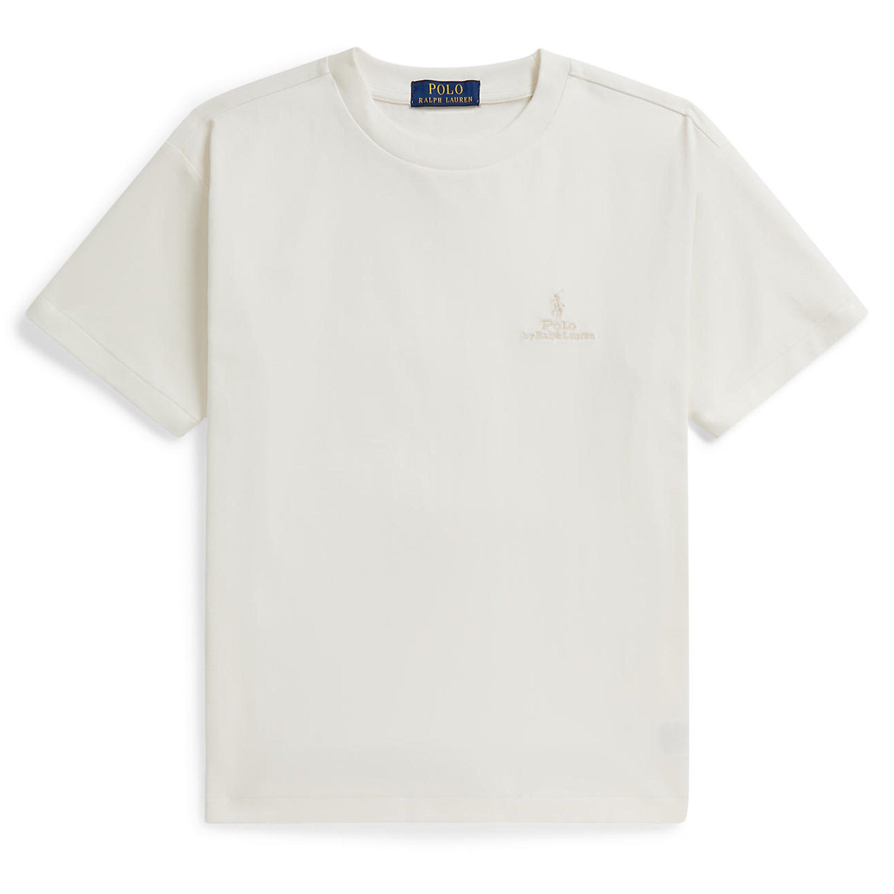 Polo Ralph Lauren  Deckwash White Polo Relaxed Tee Jn63 - 8-9Y/M