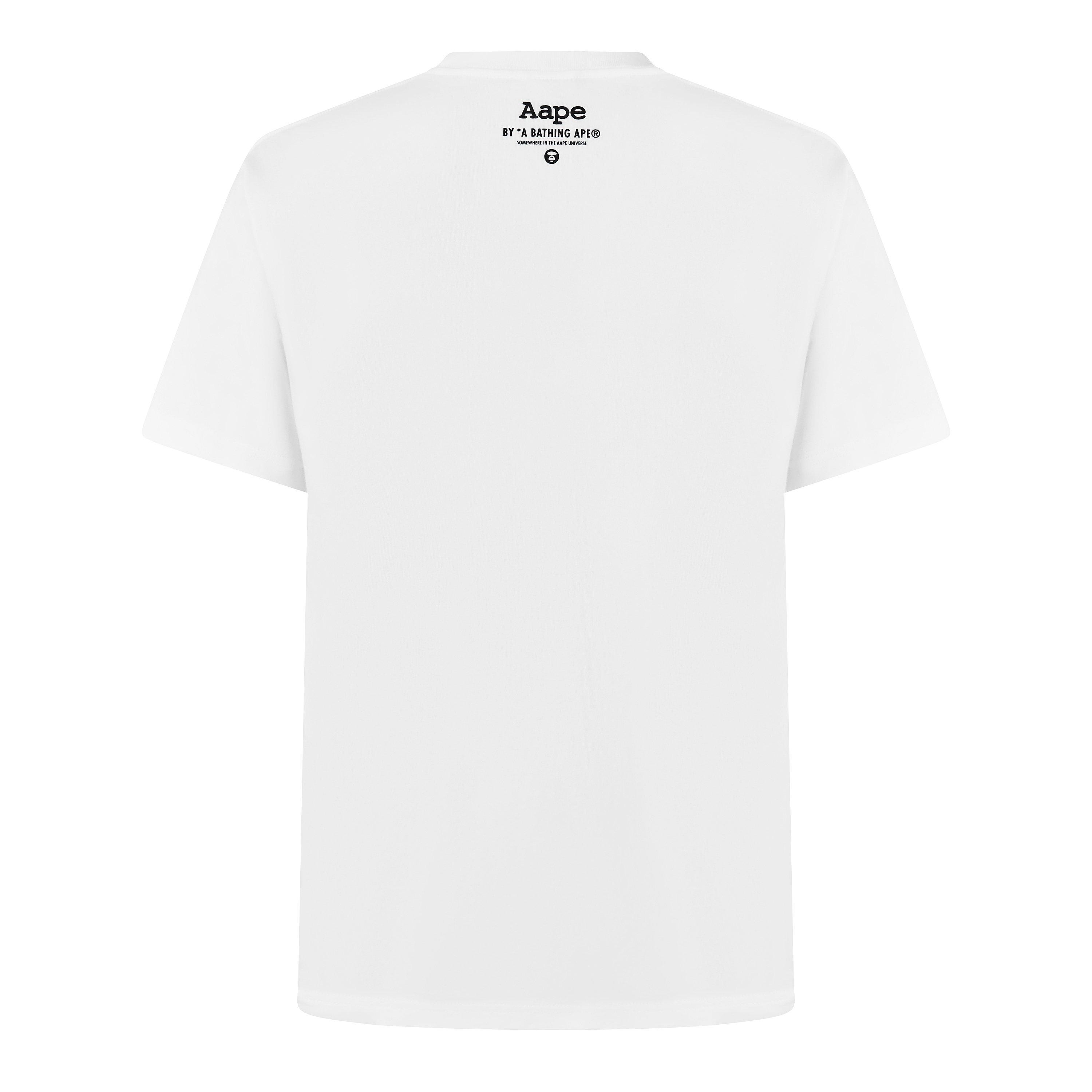 White - AAPE - Men's NOW Union Short-Sleeve Cotton-Blend T-Shirt - 2