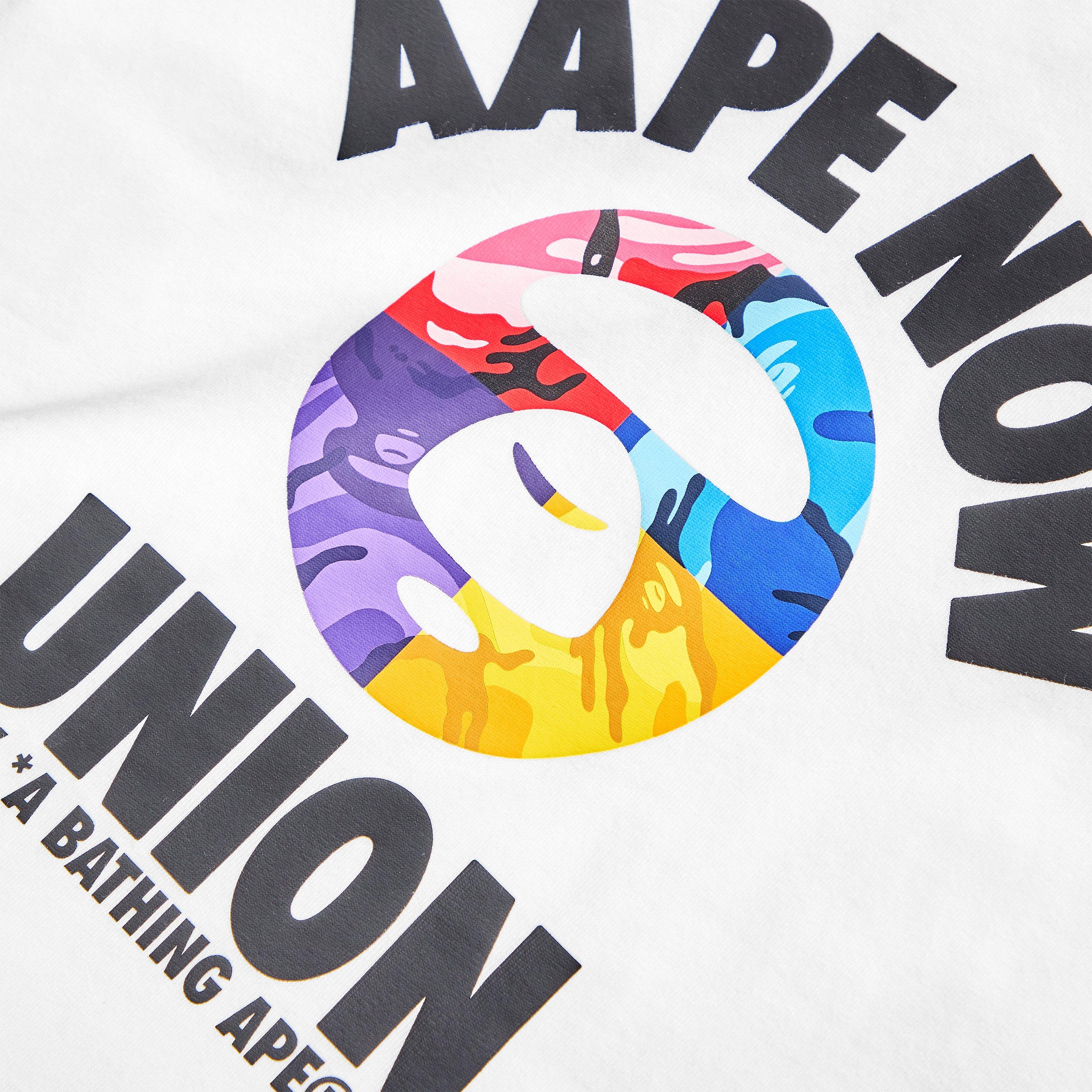 White - AAPE - Men's NOW Union Short-Sleeve Cotton-Blend T-Shirt - 5