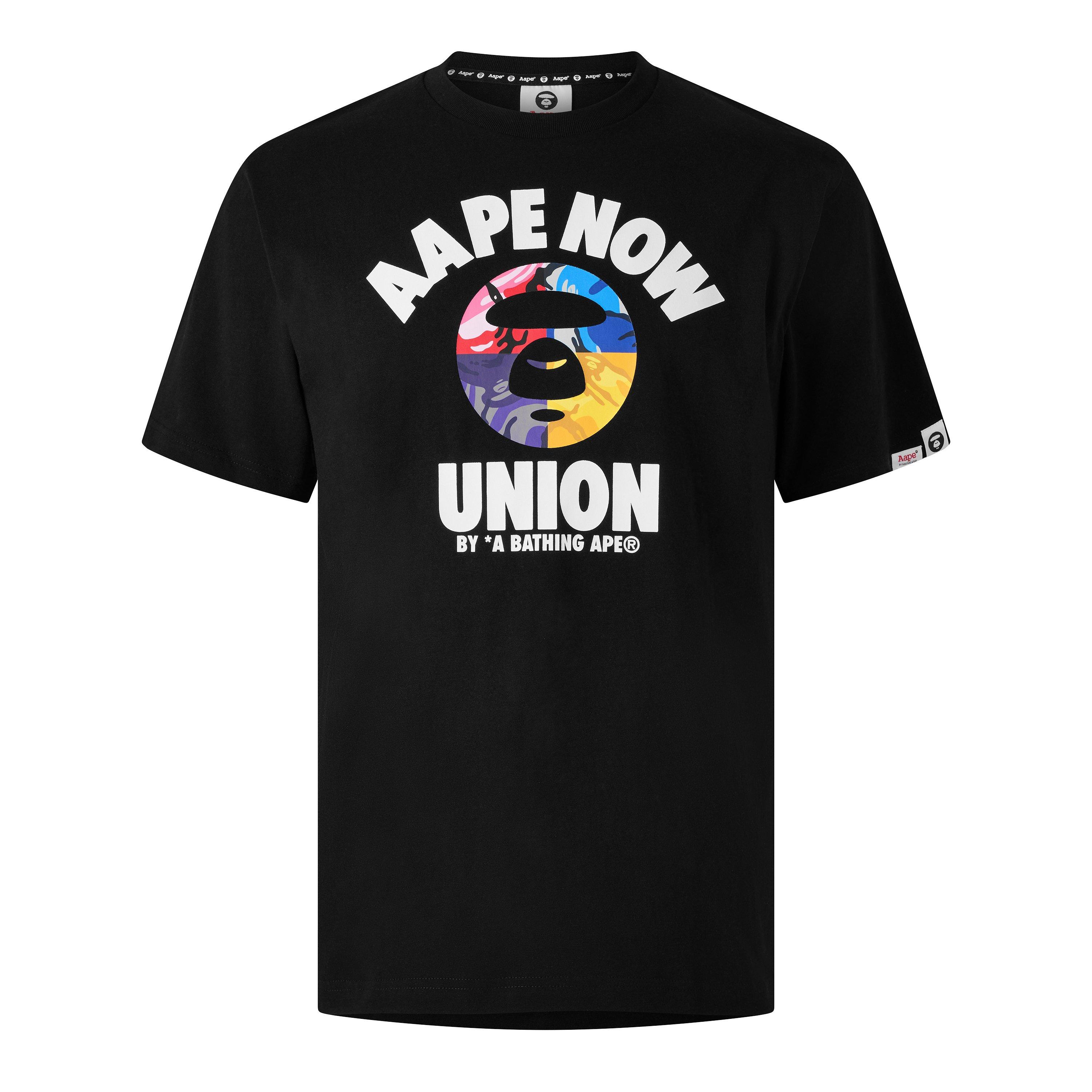 Black - AAPE - AAPE NOW Union Tee Sn63 - 1