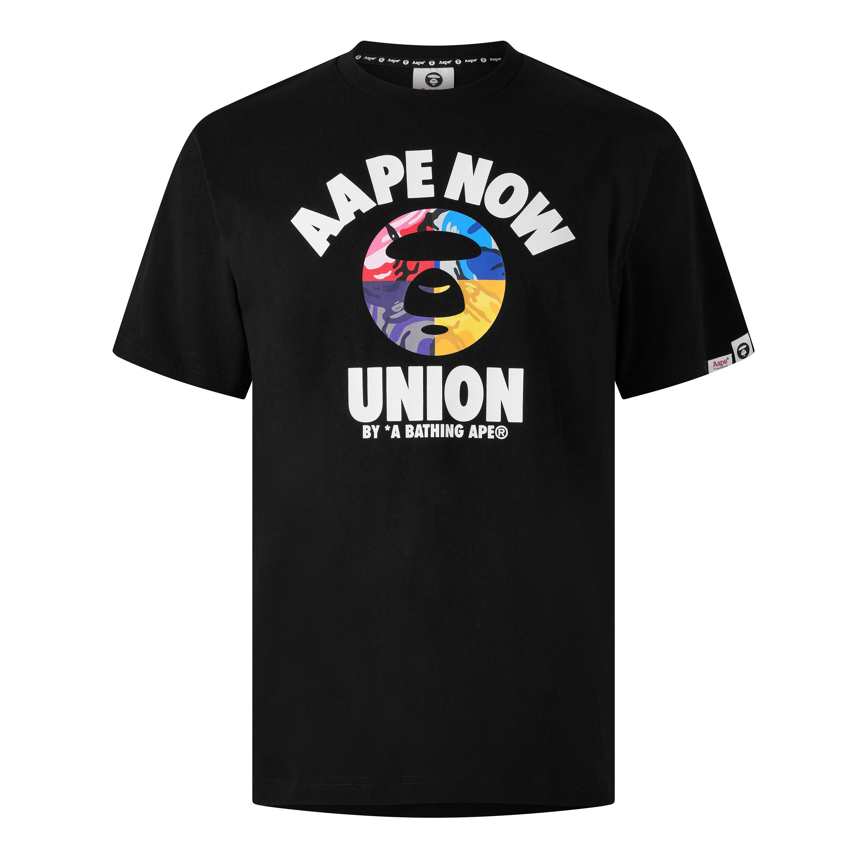Black - AAPE - AAPE NOW Union Tee Sn63 - 1