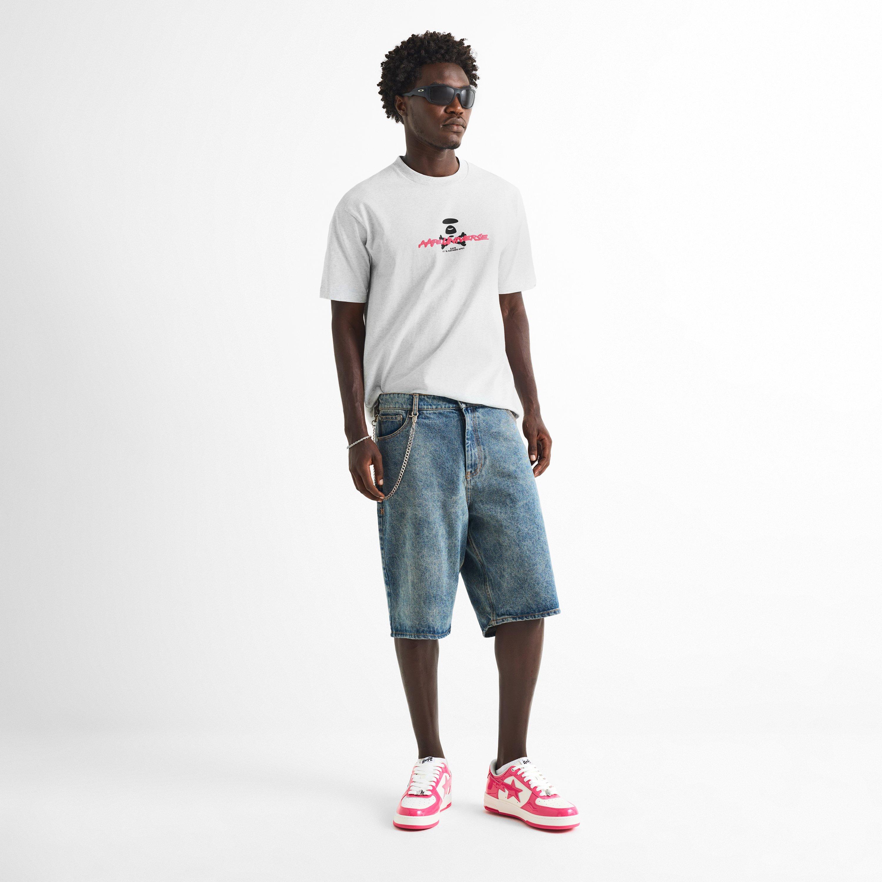 Heather White - AAPE - AAPE Bone UNVS Tee Sn63 - 5