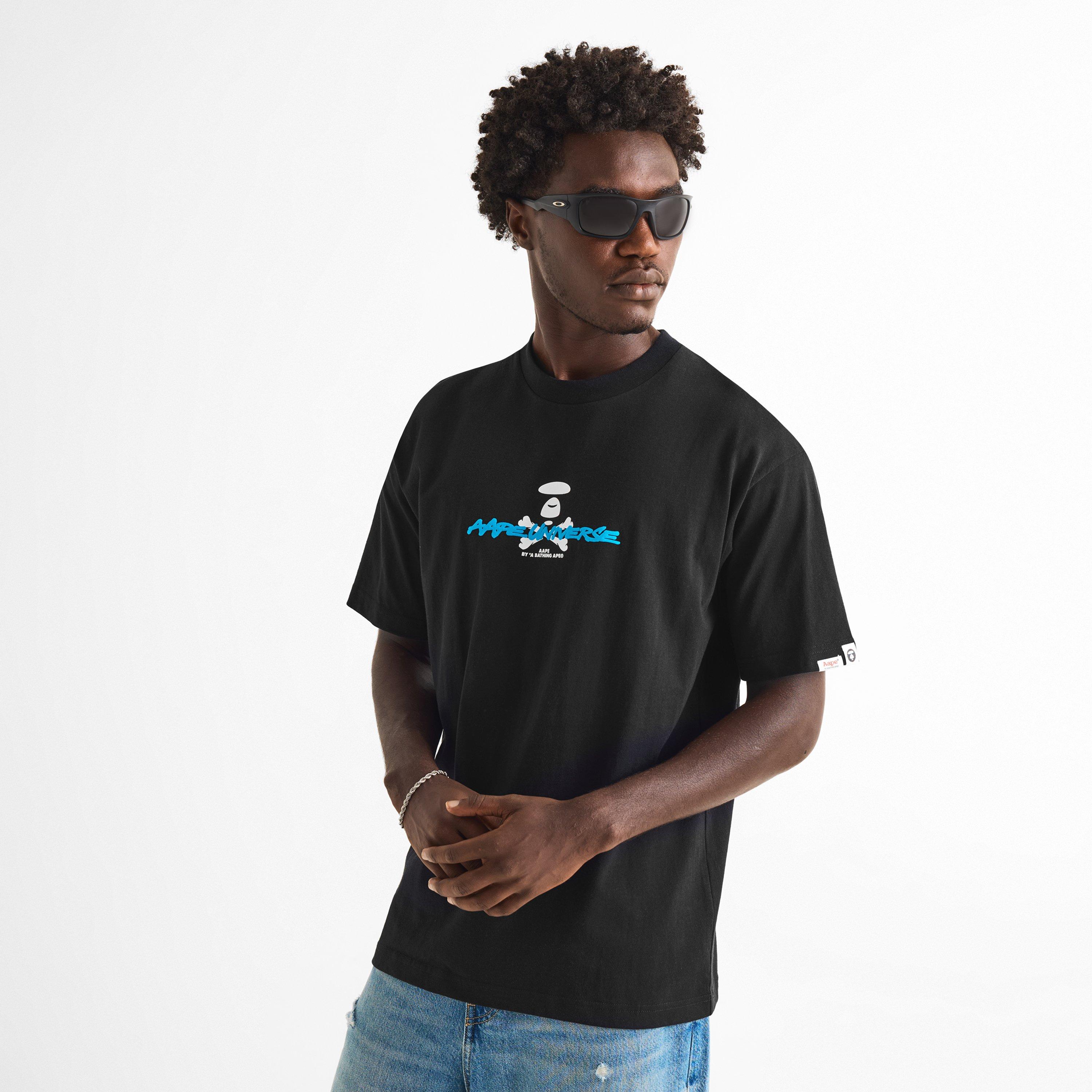 Black - AAPE - AAPE Bone UNVS Tee Sn63 - 3