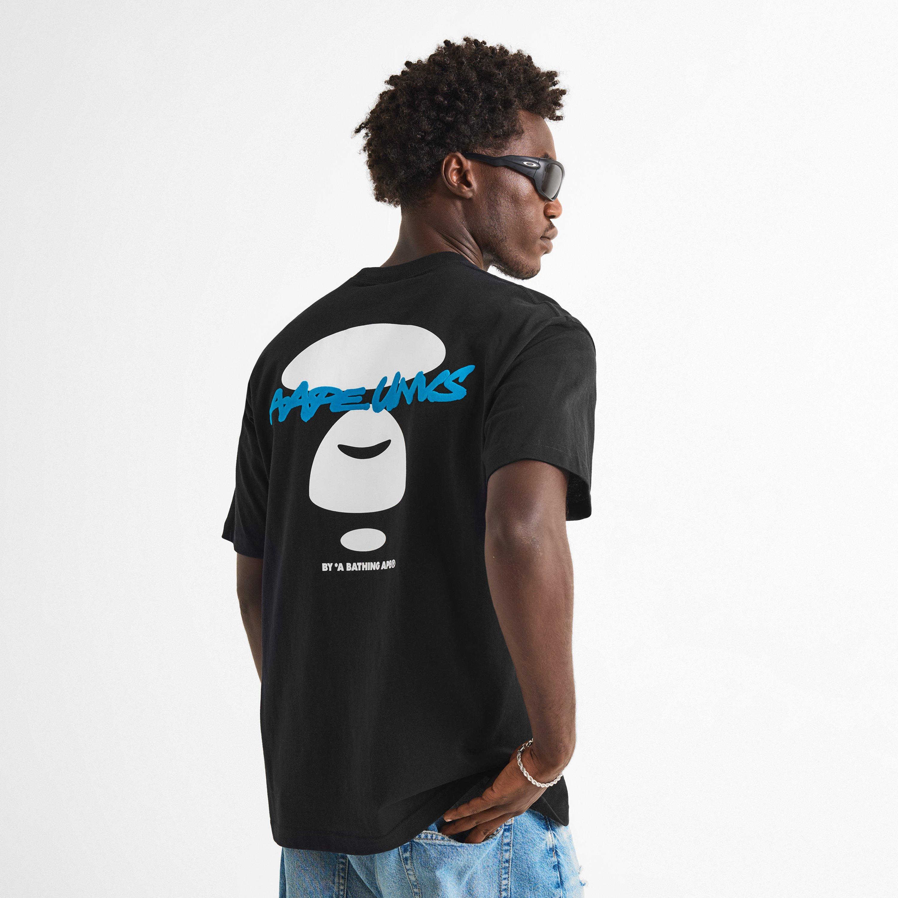 Black - AAPE - AAPE Bone UNVS Tee Sn63 - 4