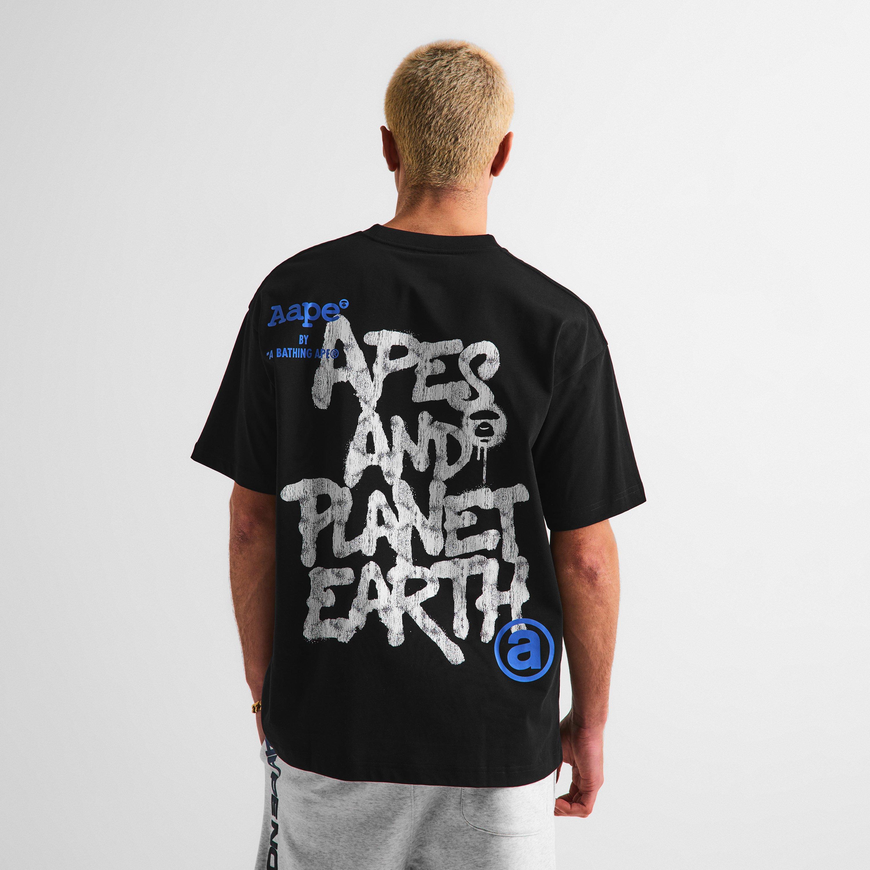 Black - AAPE - Men's T-Shirt - 4