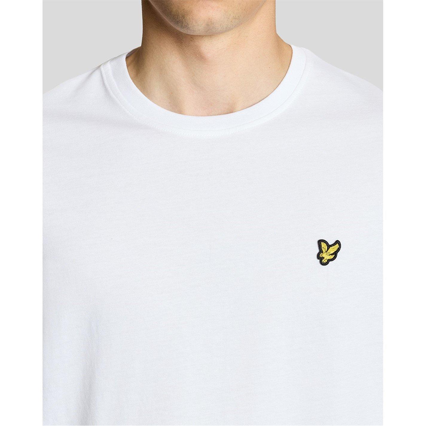 White - Lyle and Scott - Lyle & Scott Mens Small Eagle T-Shirt - 4