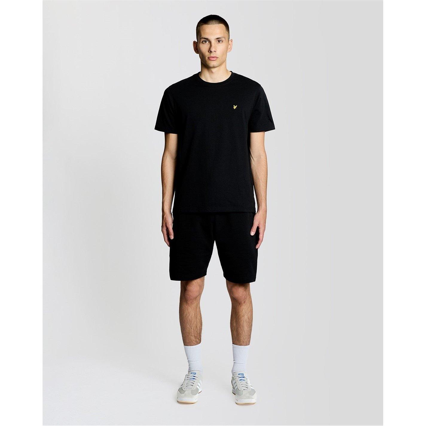 Jet Black - Lyle and Scott - Lyle & Scott Mens Small Eagle T-Shirt - 1