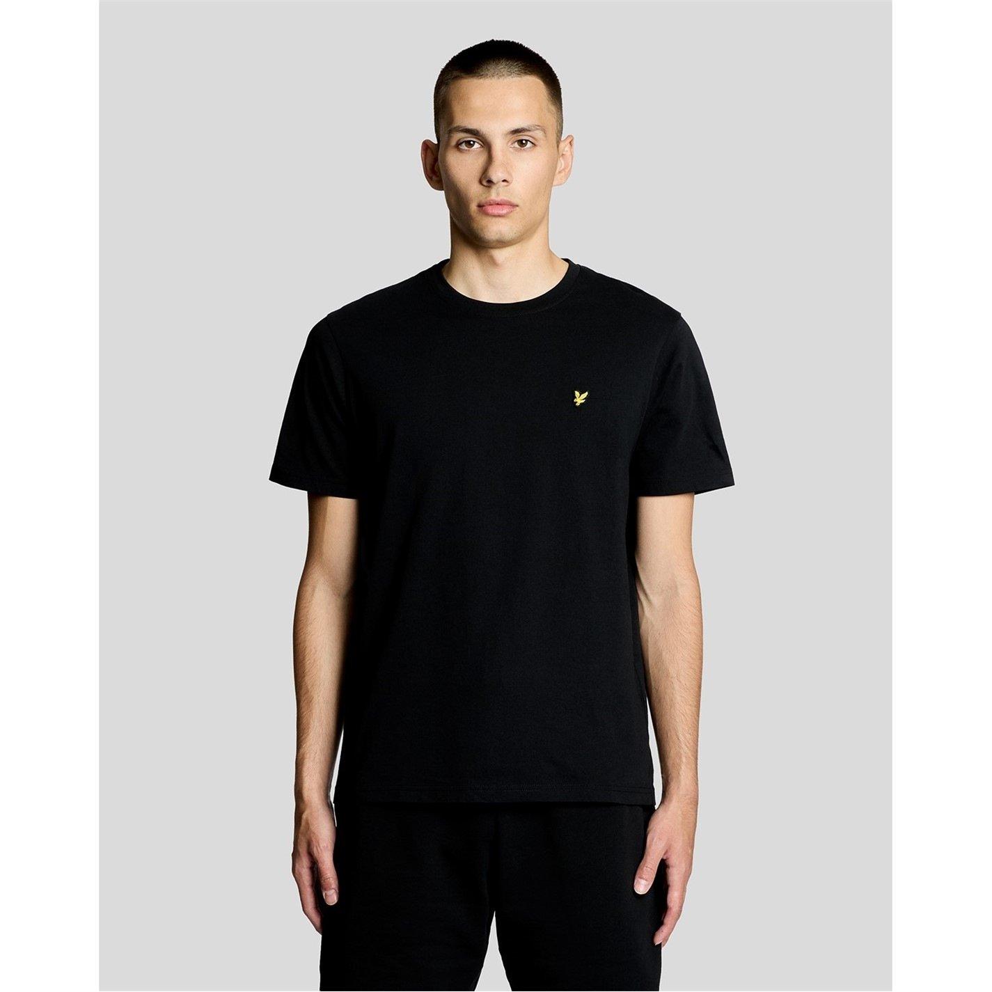 Jet Black - Lyle and Scott - Mens Small Eagle T-Shirt - 2