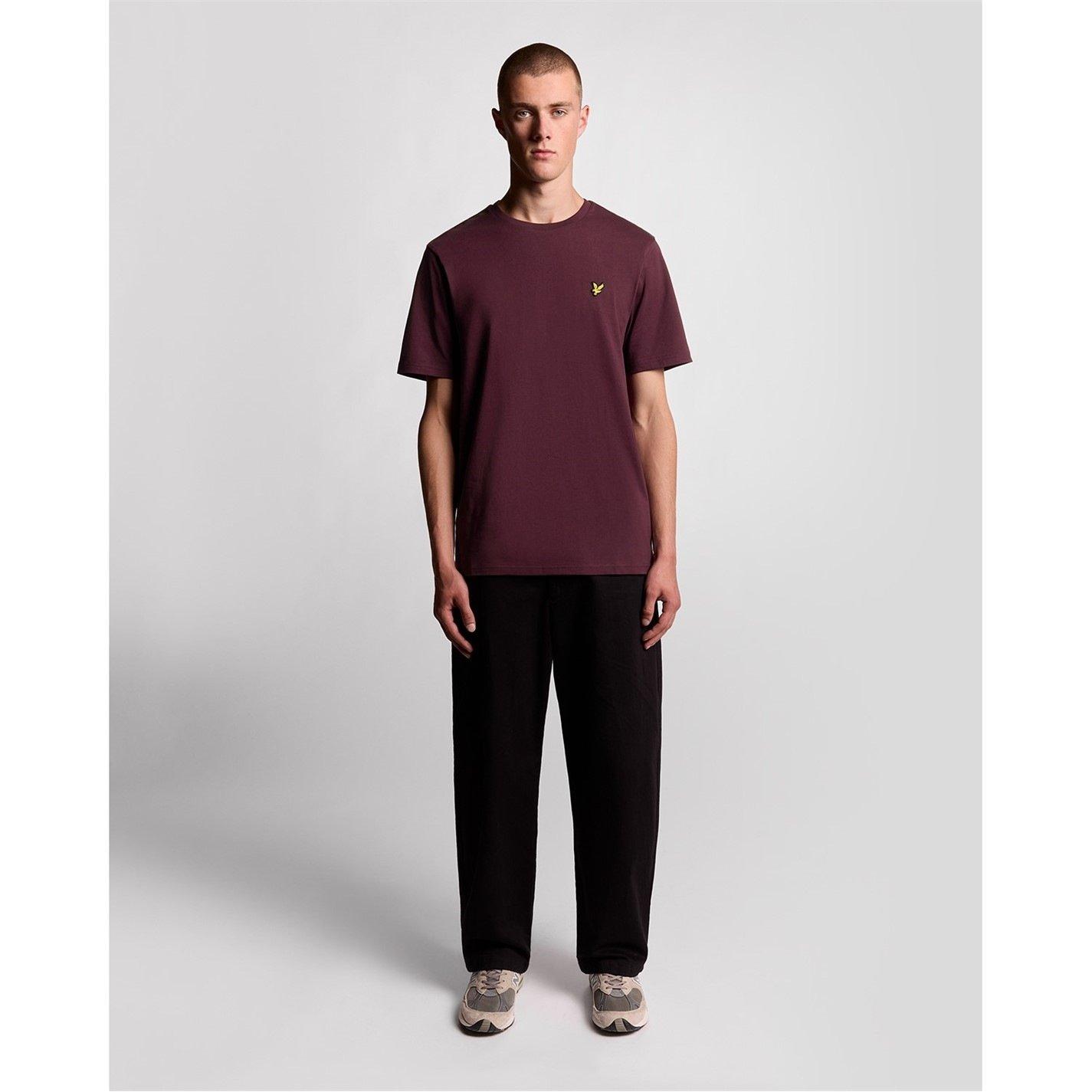 Lyle And Scott Men's Lyle & Scott Small Eagle T-Shirt - Burgundy - XS
