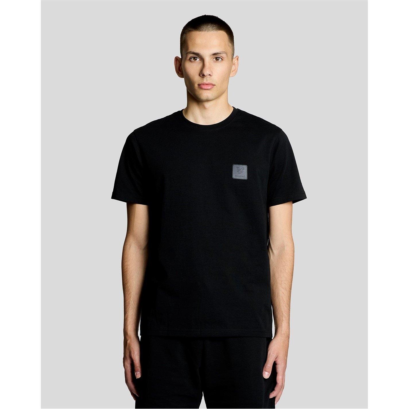 Jet Black - Lyle and Scott - Lyle & Scott Mens Back Graphic T-shirt - 1