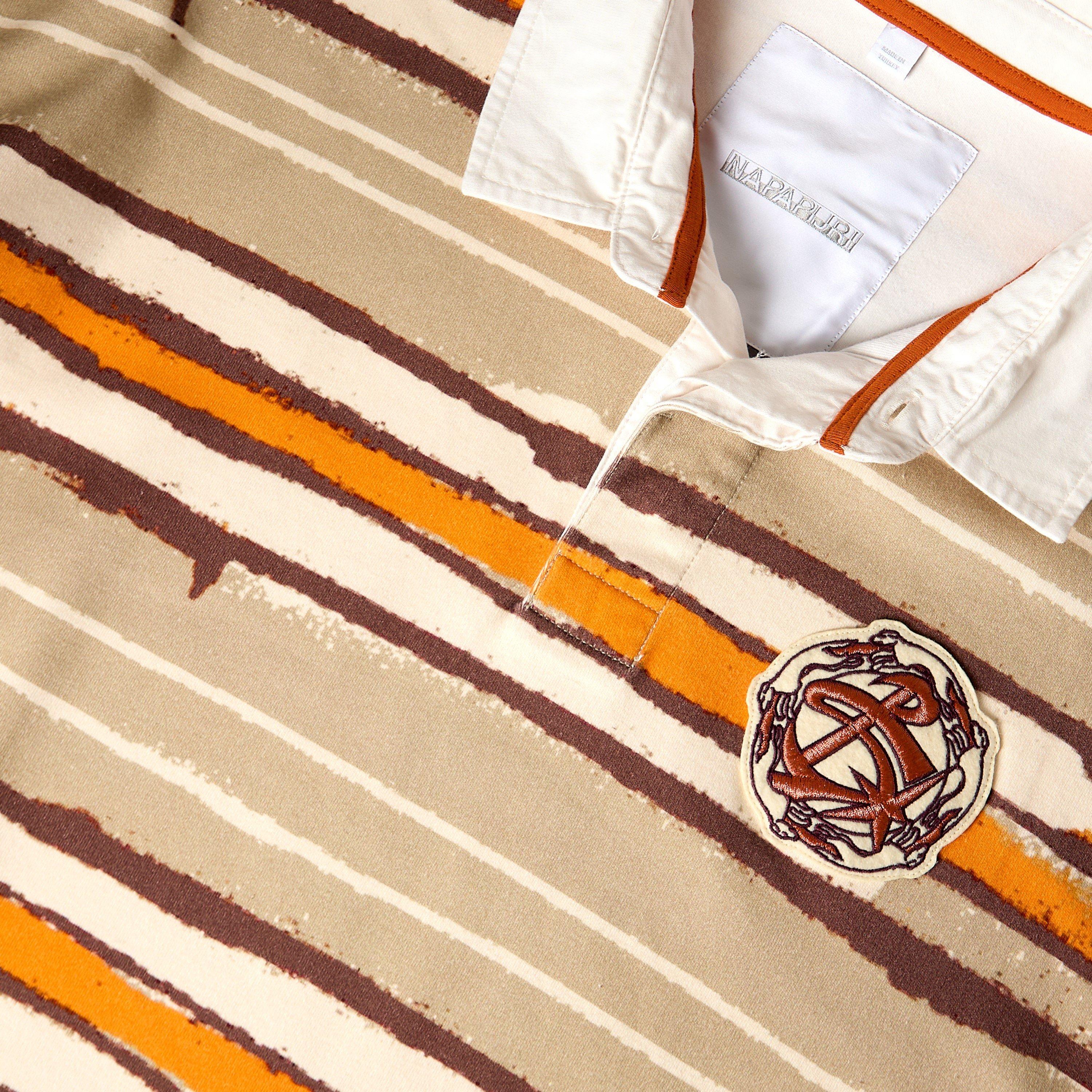 Orange/Beige - Napapijri - Napa x PDF LS Rugby Sn61 - 5