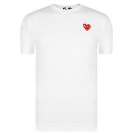 Comme des Garcons PLAY Small Peeping Heart Patch T Shirt