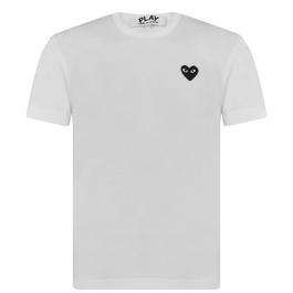 Comme des Garcons PLAY Small Peeping Heart Patch T Shirt