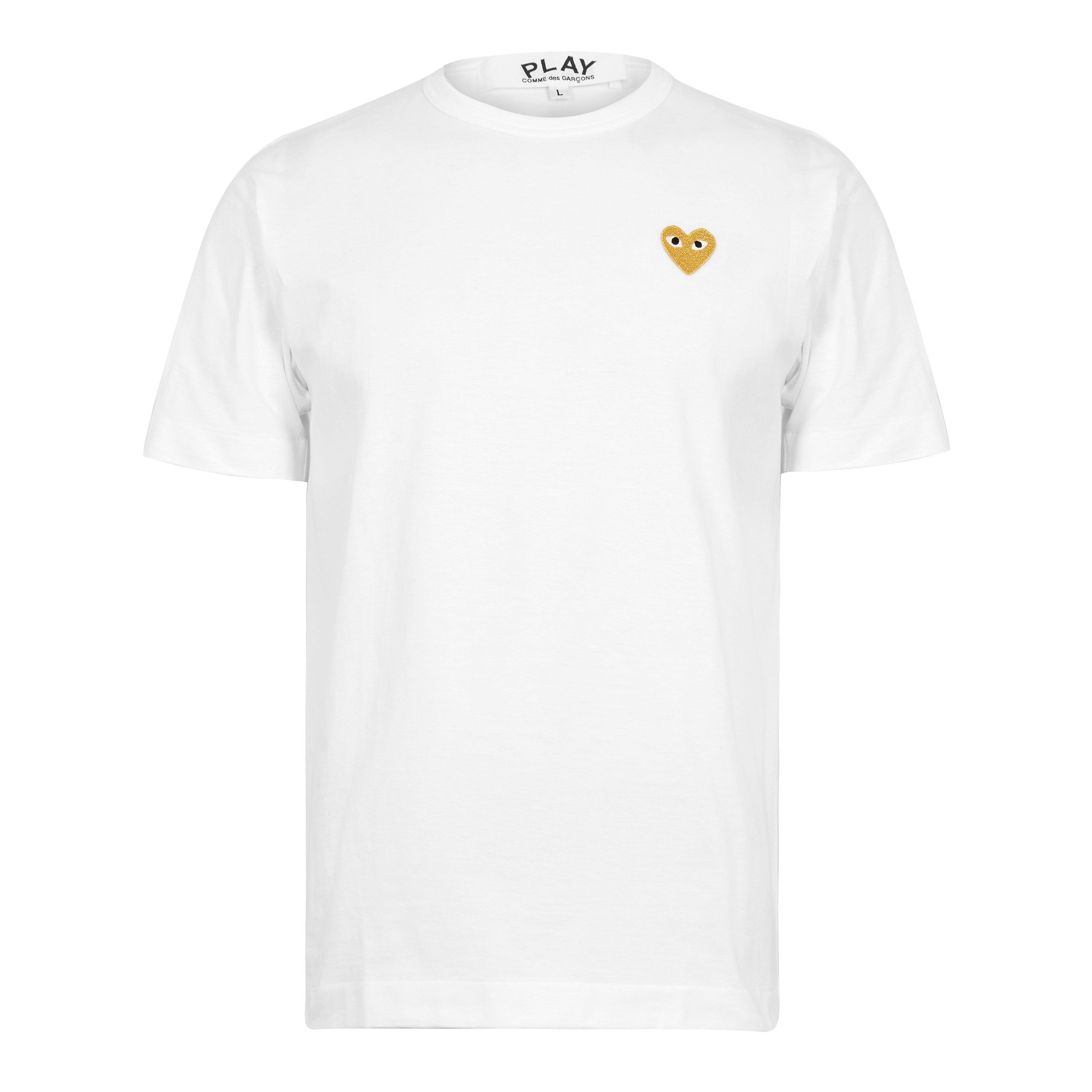 Comme des Garcons PLAY | Small Peeping Heart Patch T-Shirt
