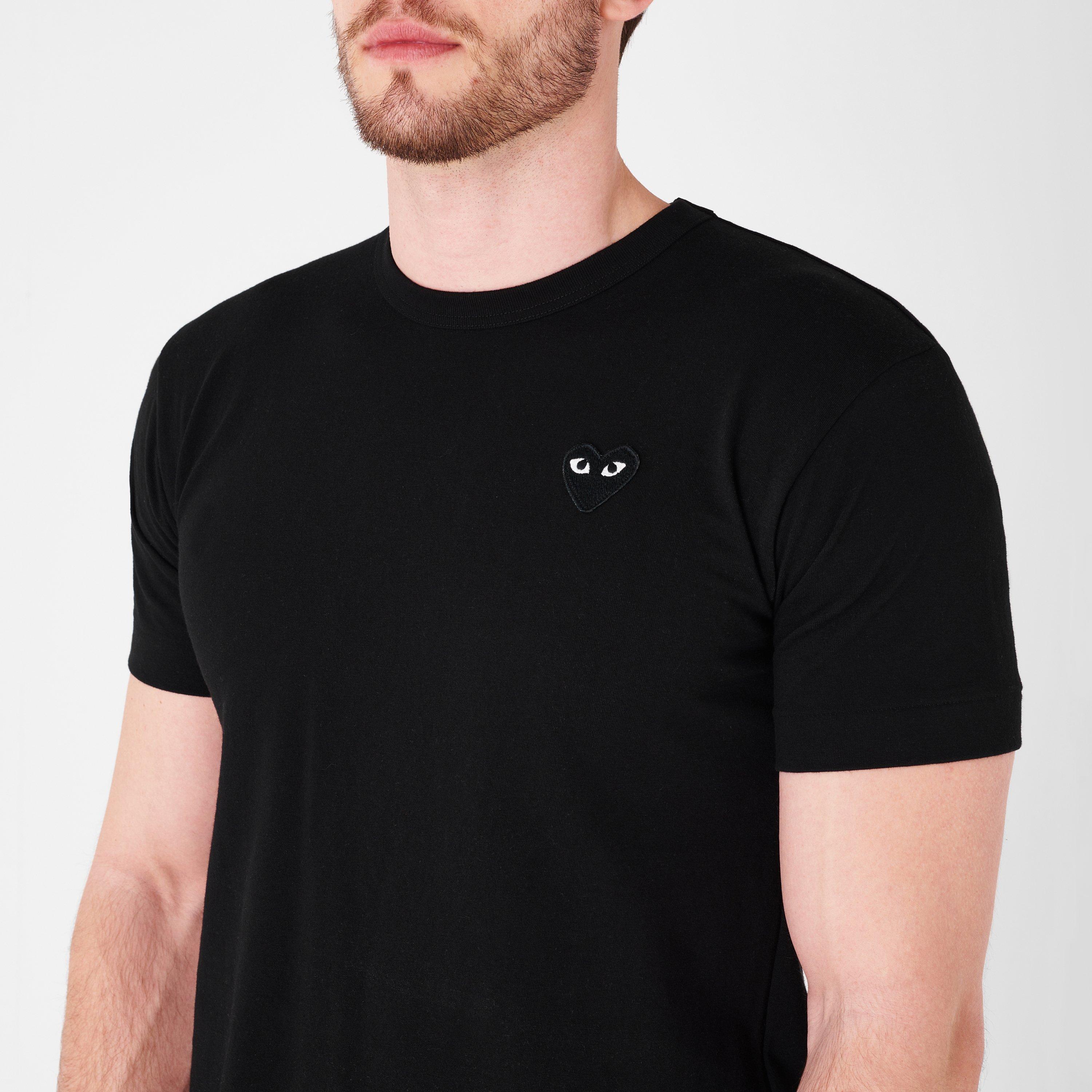新品未使用 COMME des GARCONS SHIRT チューリップハット Comme des Garcons PLAY | Small Peeping Heart Patch T-Shirt