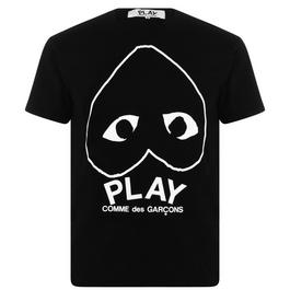 Comme des Garcons PLAY Logo Print Cotton T Shirt