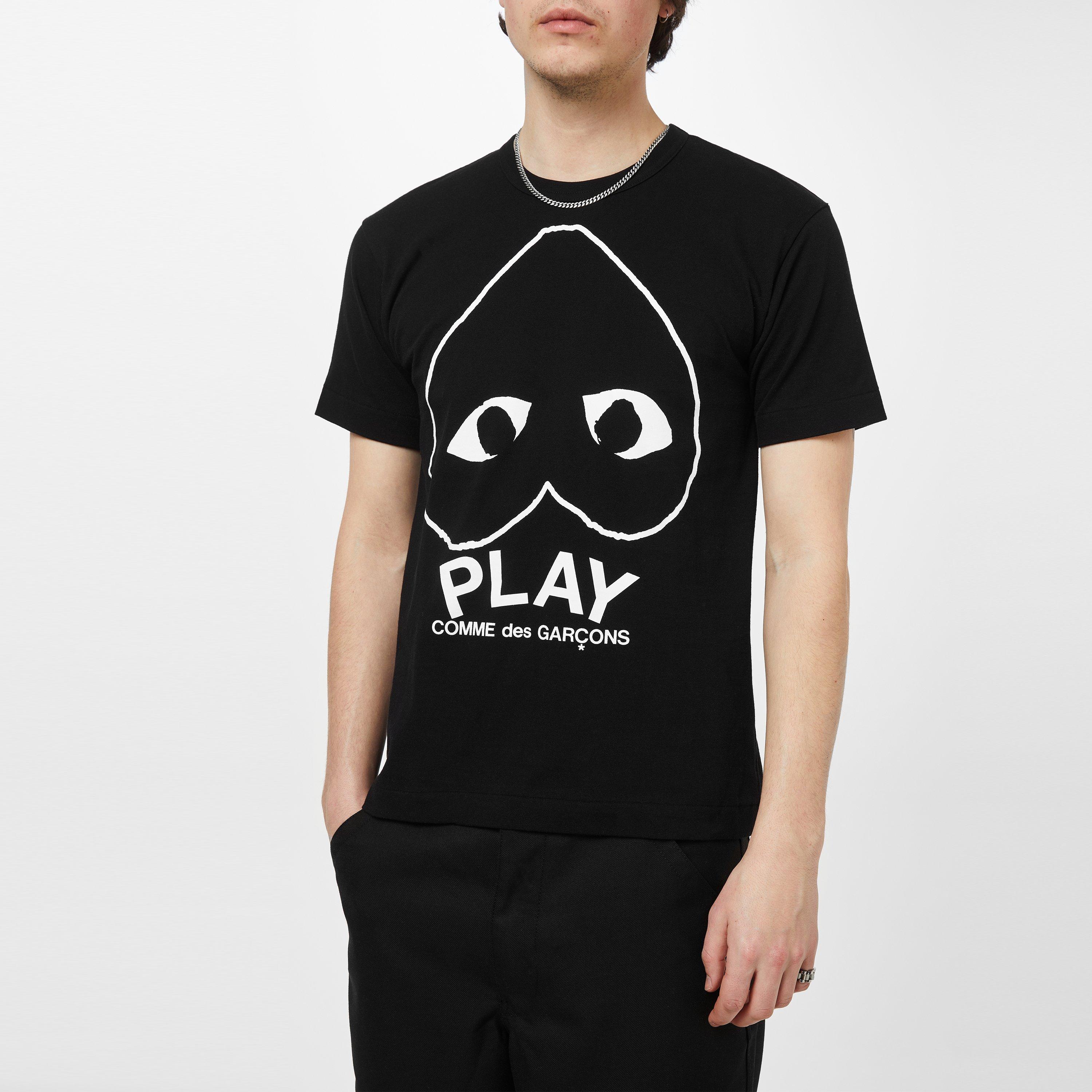 Comme des Garcons PLAY | Logo Print Cotton T-Shirt | Regular