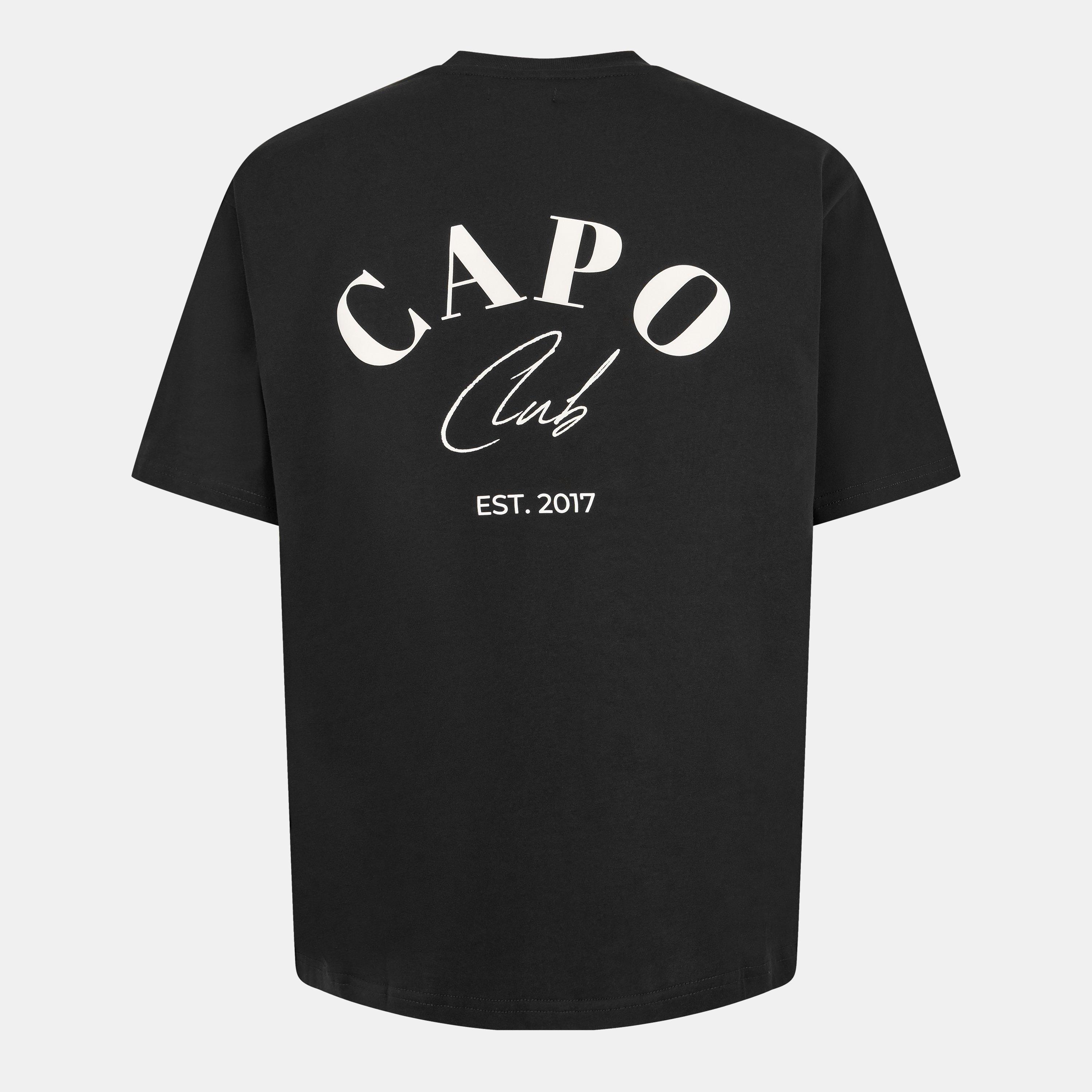 Black/White - CAPO - CAPO Beach Club T-Shirt Sn00 - 2