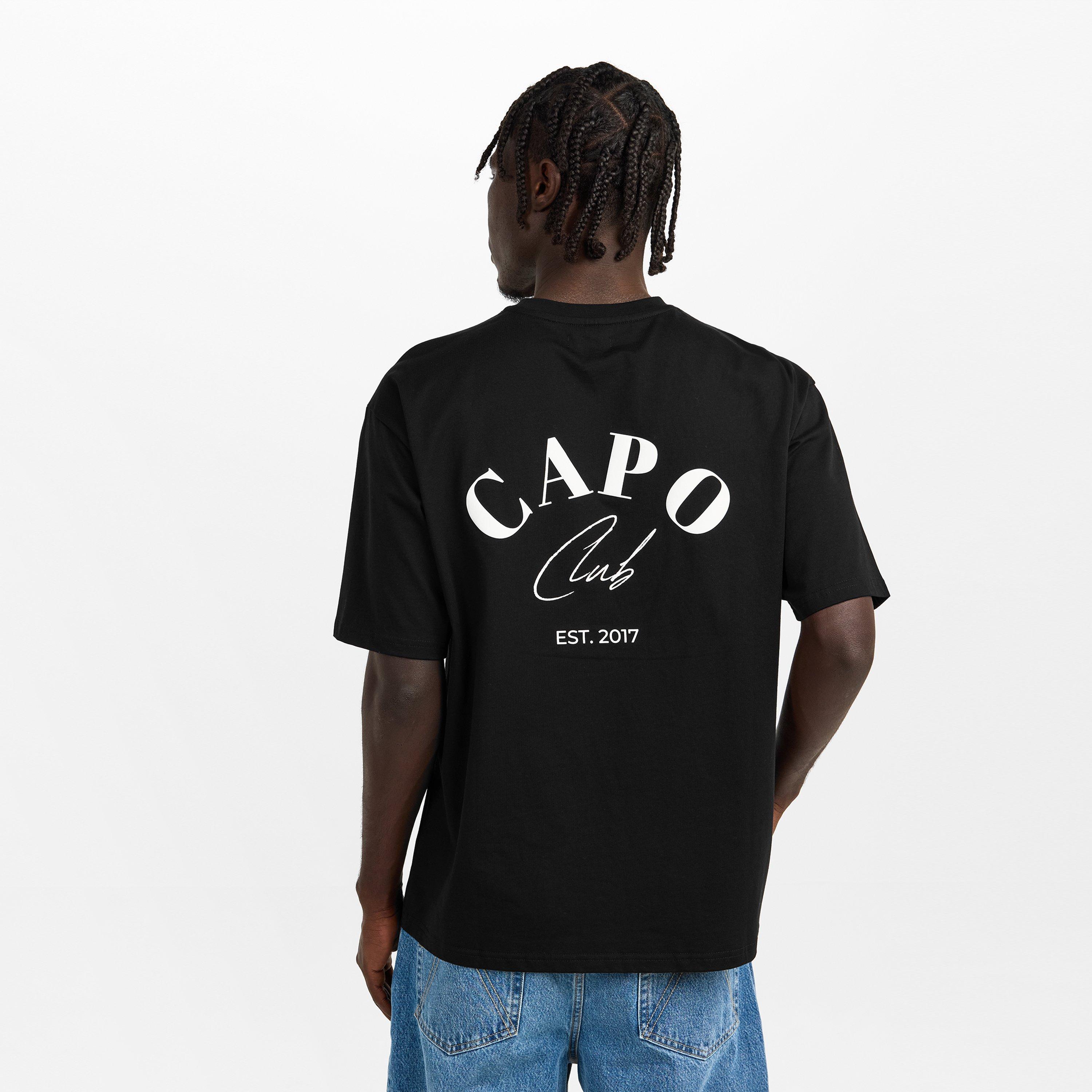 Black/White - CAPO - CAPO Beach Club T-Shirt Sn00 - 4