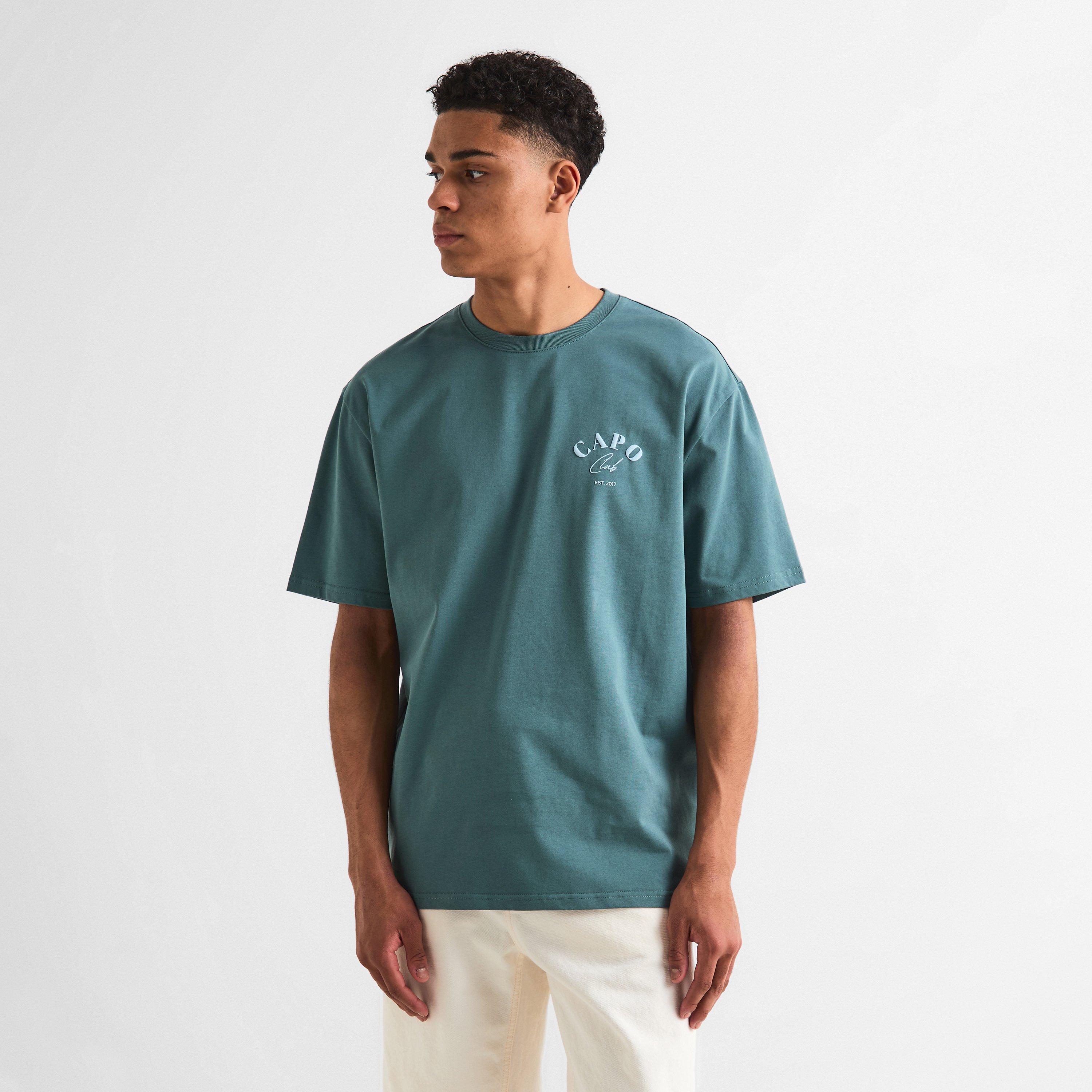 Blue - CAPO - Beach Club T-Shirt Sn00 - 3
