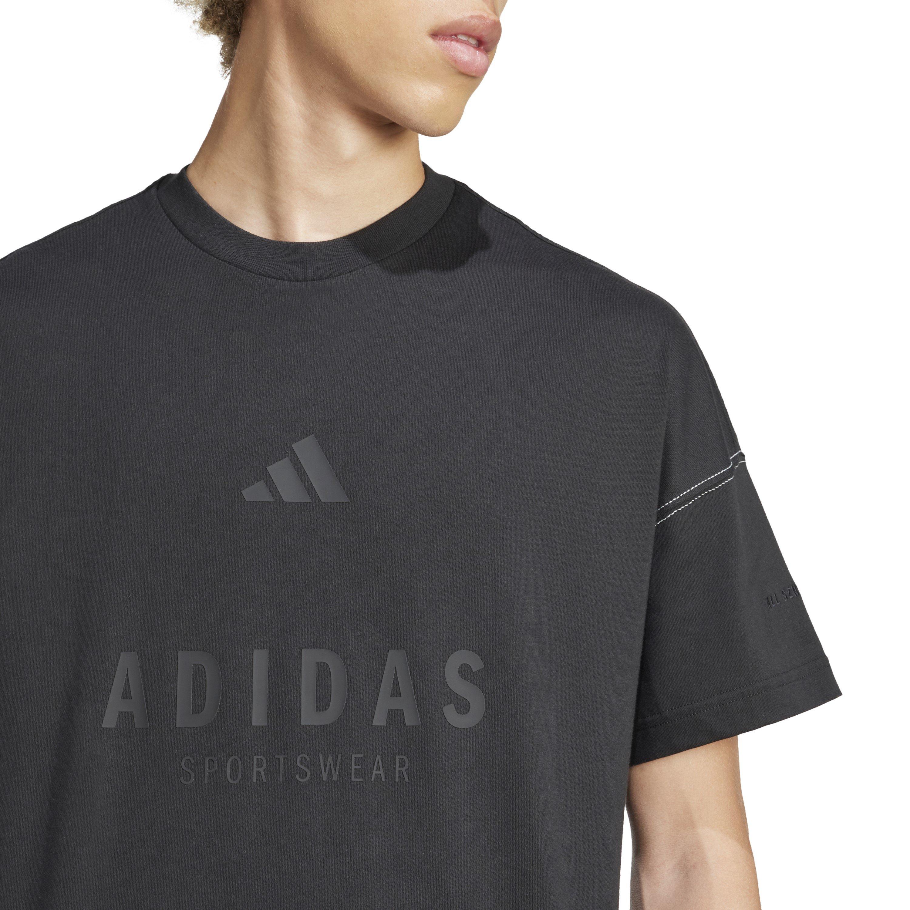 Sort - adidas - All Season Graphic Cotton T-Shirt - 4