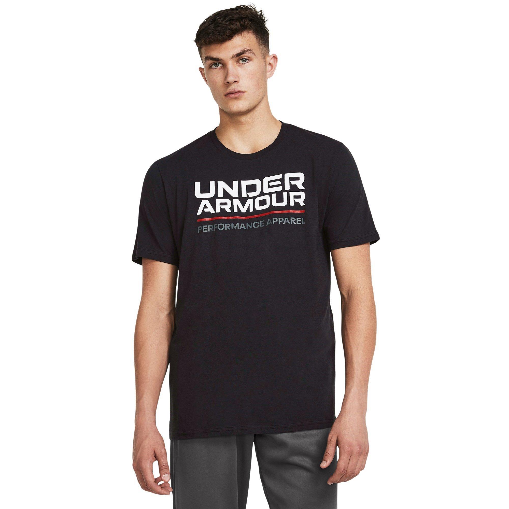 Black/White - Under Armour - Wordmark Short Sleeve Tee Mens - 2