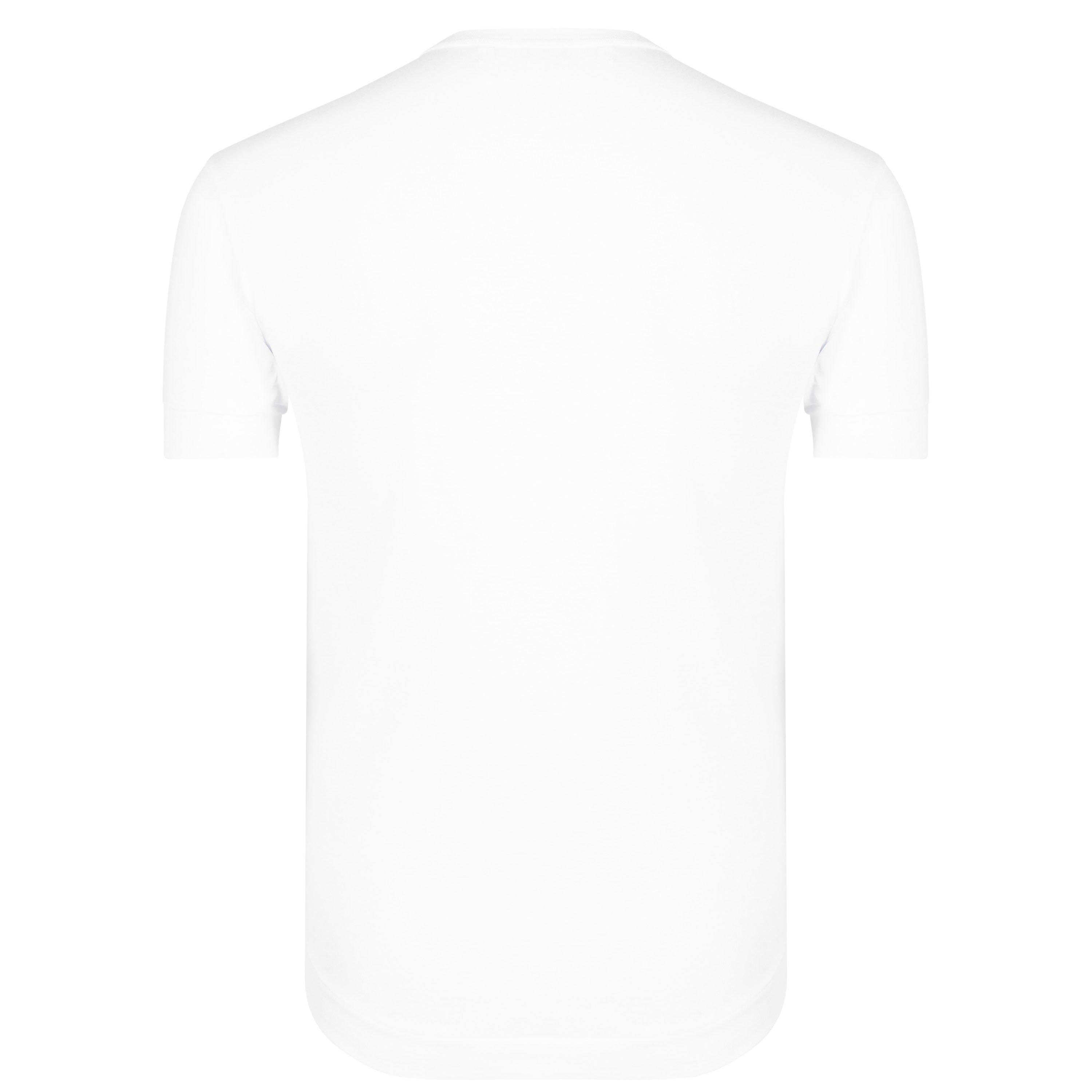 White/Camo - Comme des Garcons PLAY - Big Heart Camouflage T-Shirt - 7