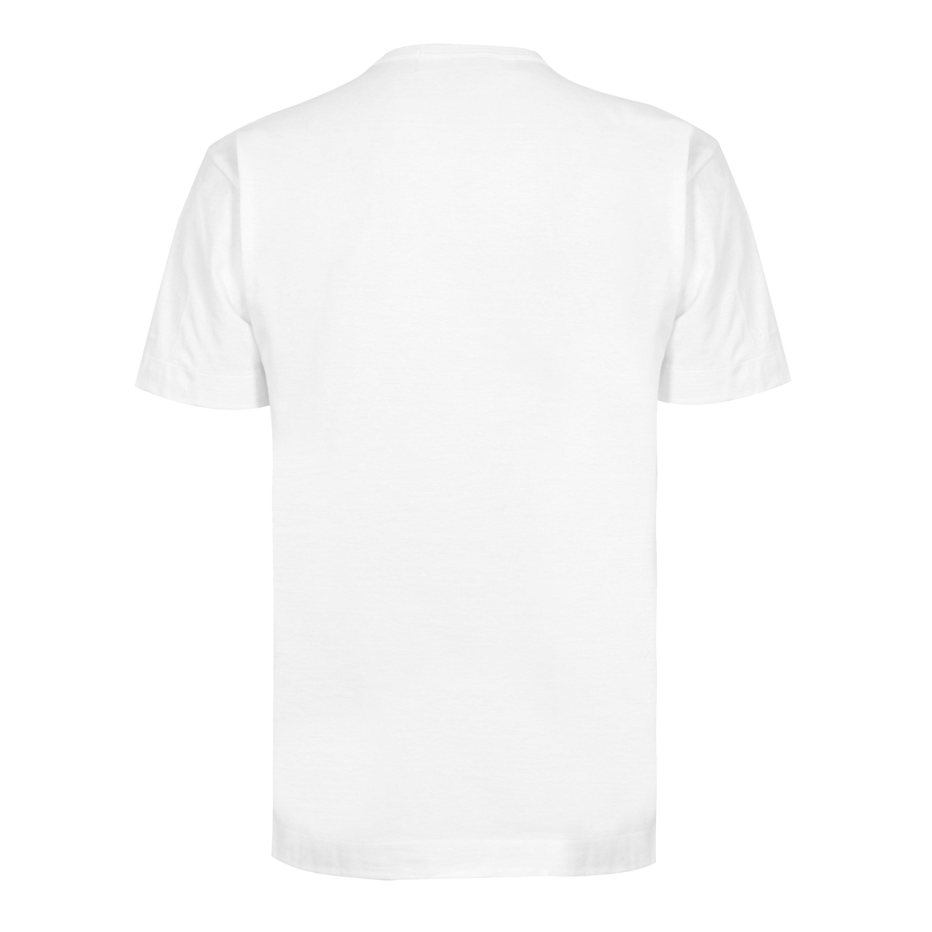 White/Camo - Comme des Garcons PLAY - Big Heart Camouflage T-Shirt - 2