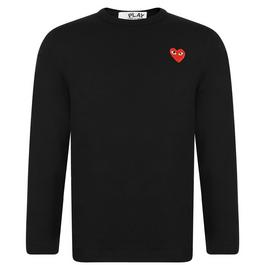 Comme des Garcons PLAY Long Sleeve Basic Logo T Shirt