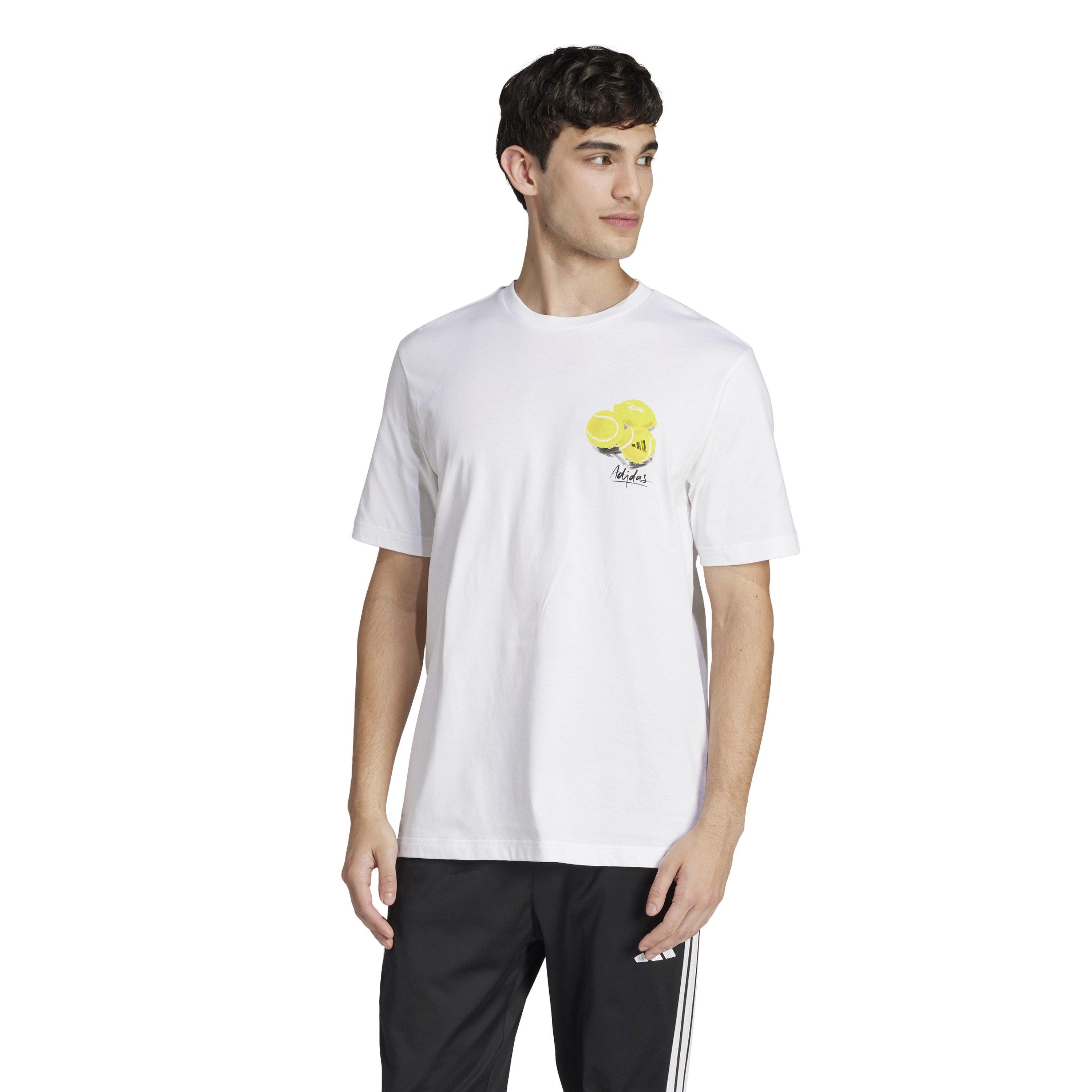 White - adidas - Men's Regular Fit Lemon T-Shirt - 2