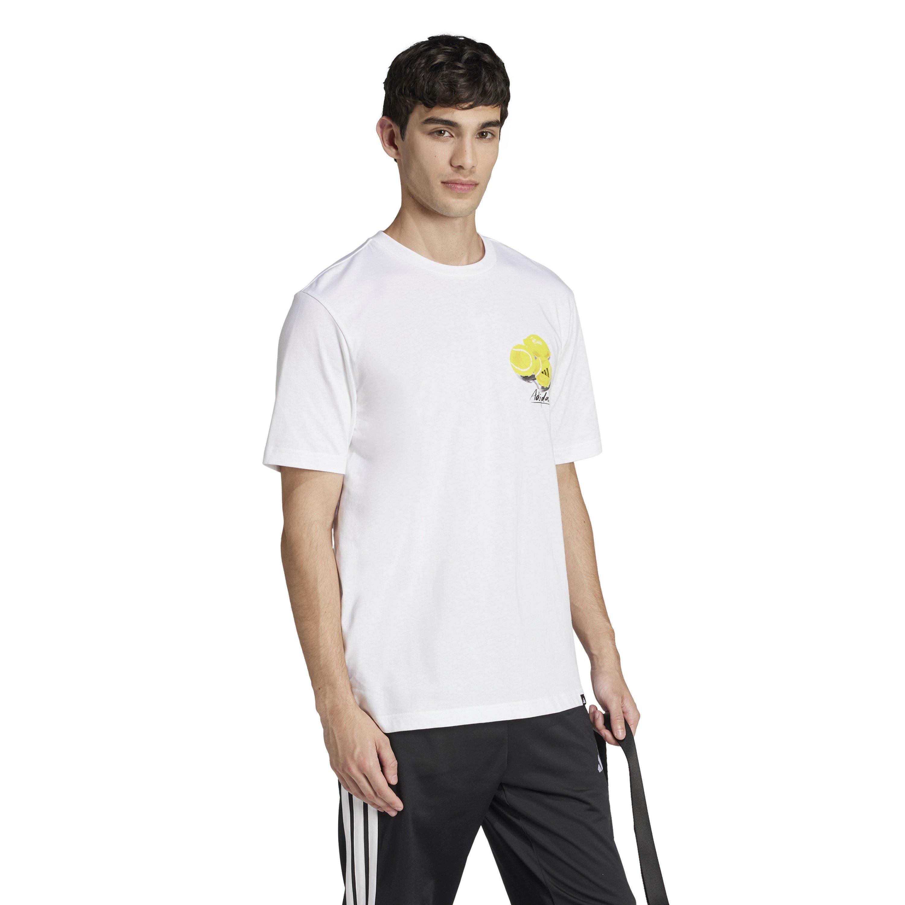 White - adidas - Men's Regular Fit Lemon T-Shirt - 6