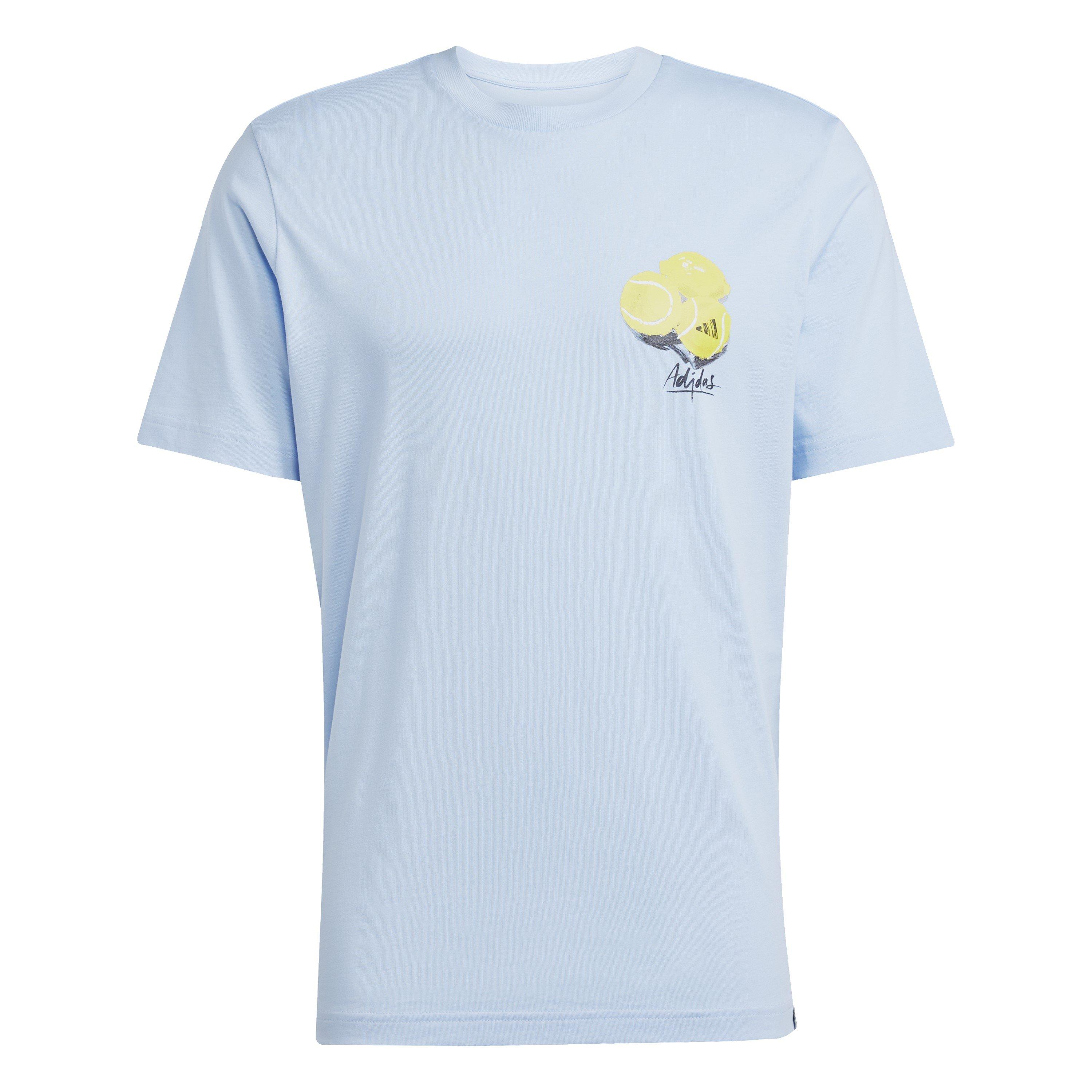 Glow Blue - adidas - Men's Regular Fit Lemon T-Shirt - 1