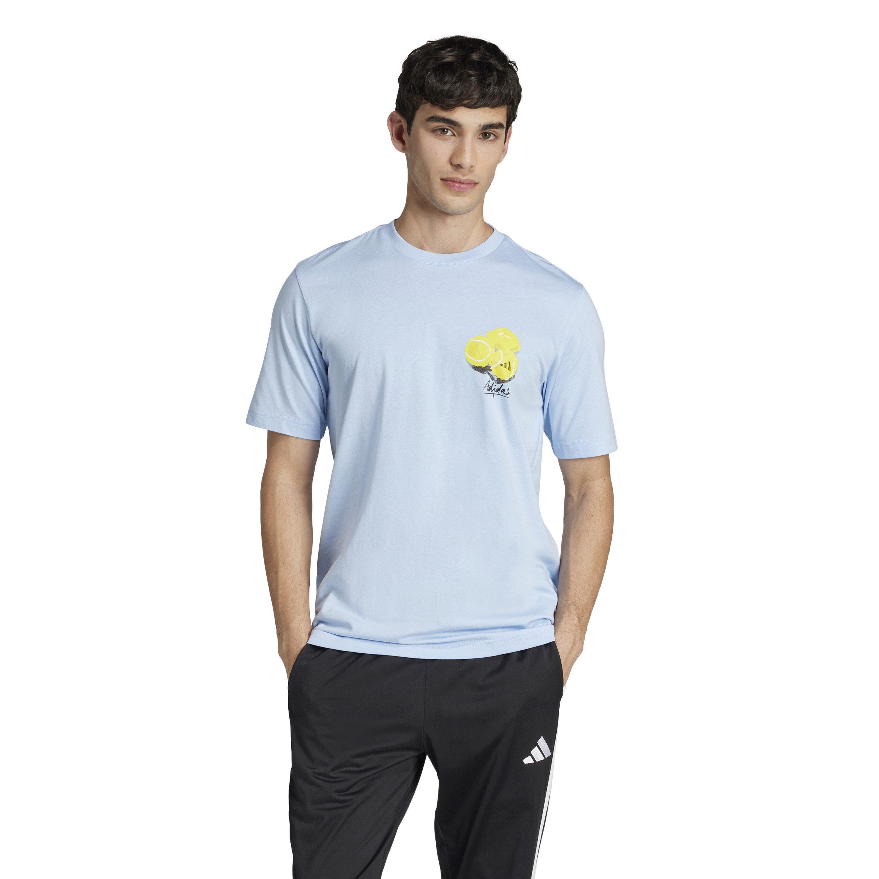 Glow Blue - adidas - Regular Fit Lemon T-Shirt - 2