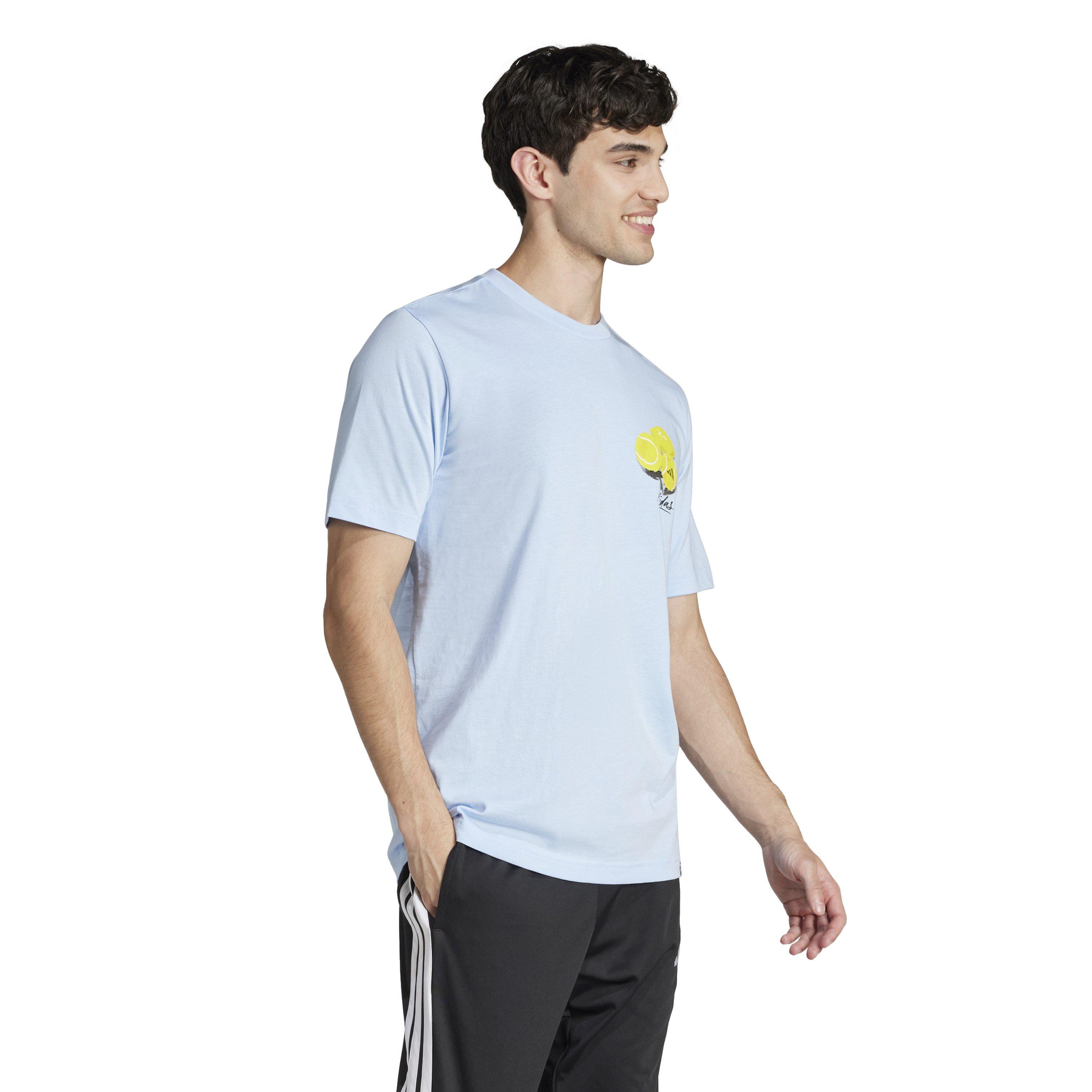 Glow Blue - adidas - Regular Fit Lemon T-Shirt - 6