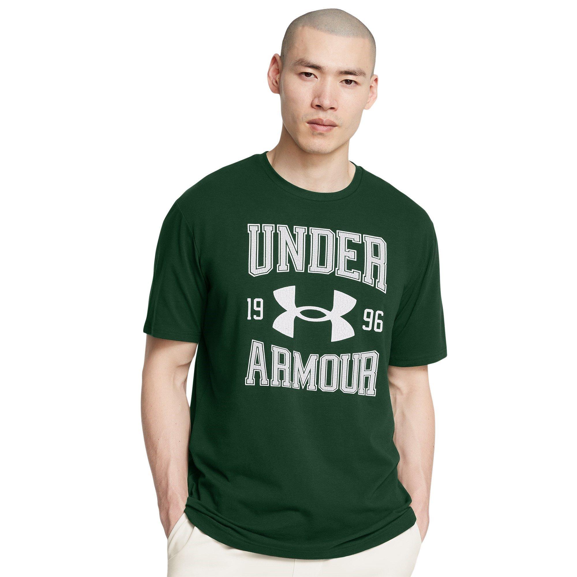 Forest Green - Under Armour - Men's V.Logo Short-Sleeve Regular Fit T-Shirt - 2