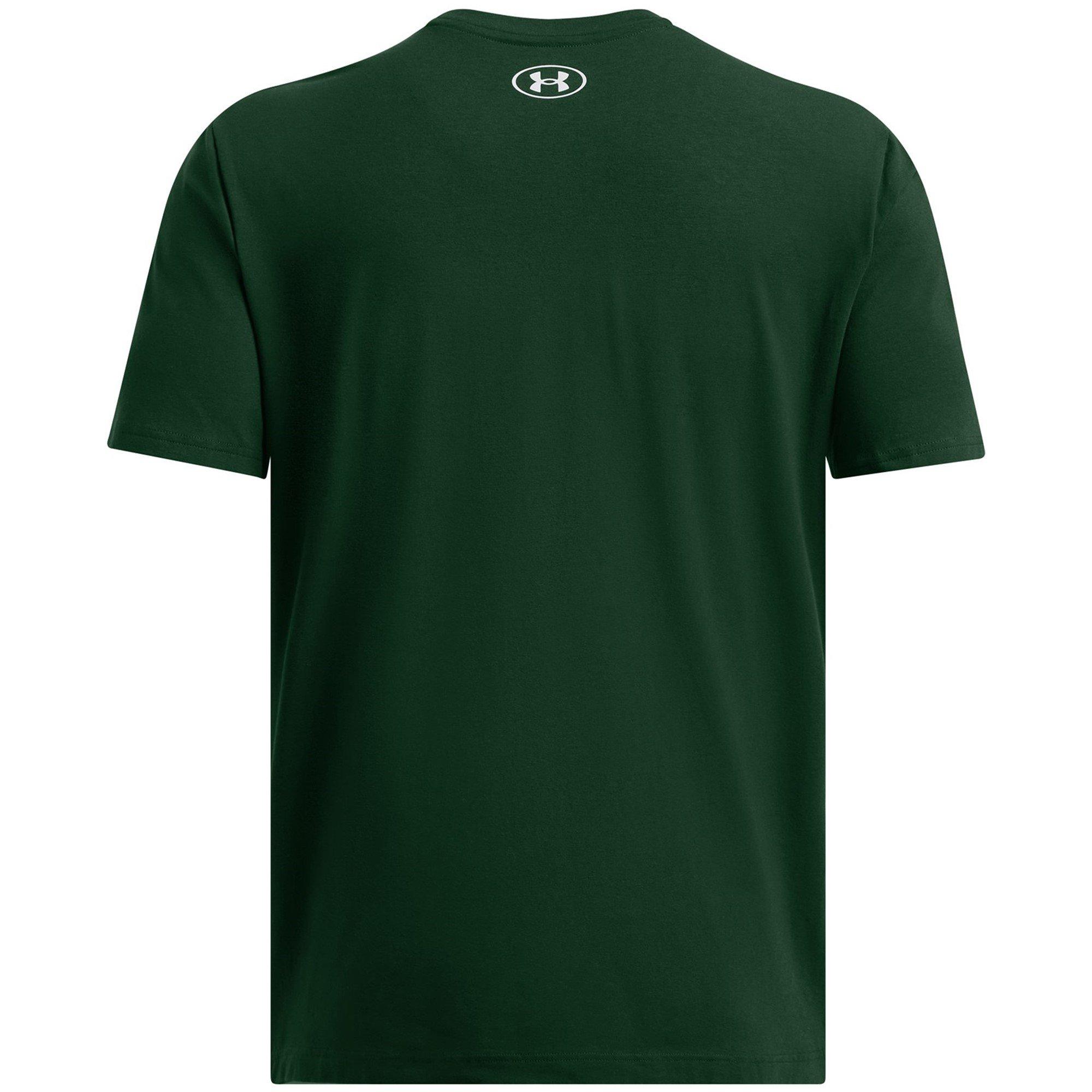 Forest Green - Under Armour - Men's V.Logo Short-Sleeve Regular Fit T-Shirt - 4
