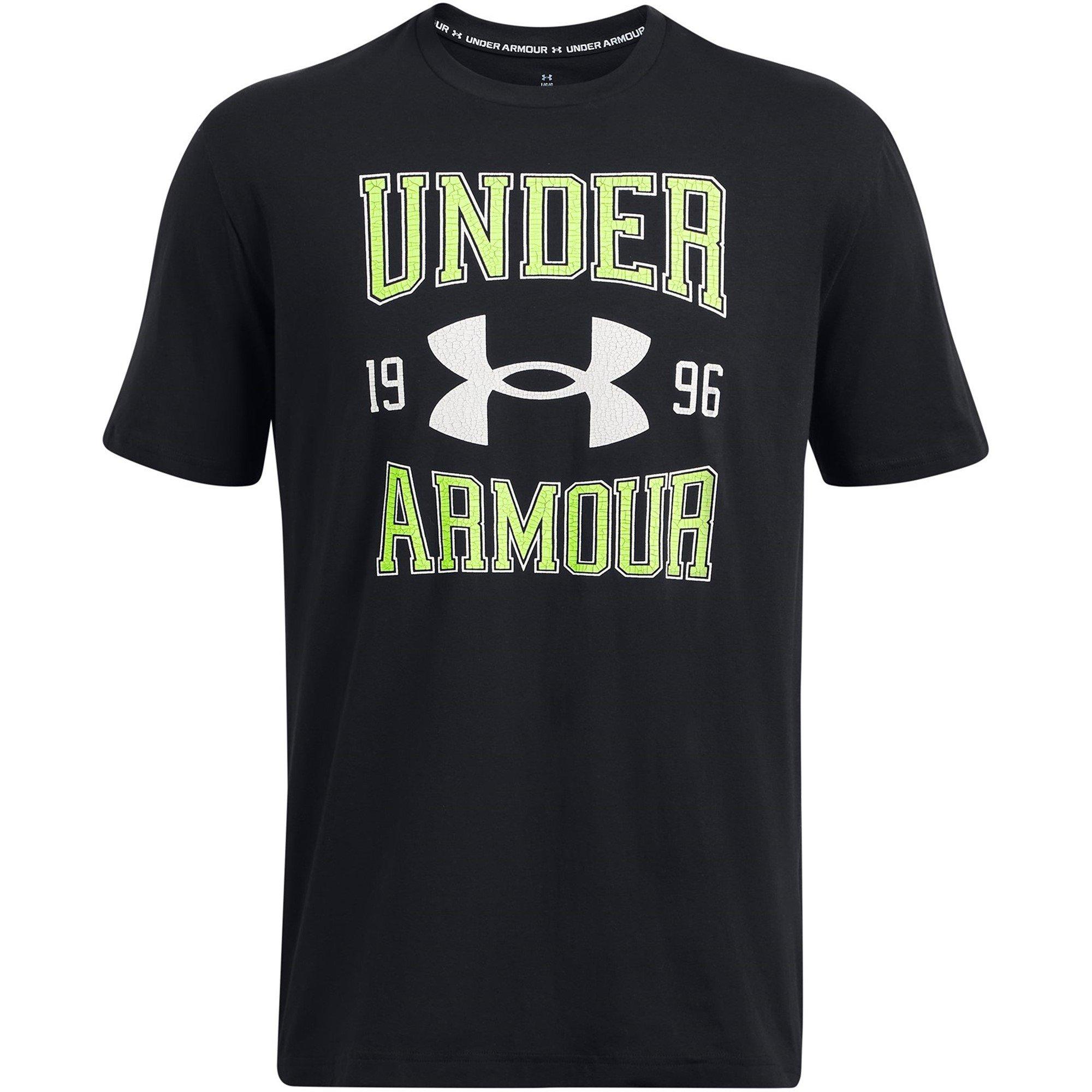 Black/Green/Wht - Under Armour - Men's V.Logo Short-Sleeve Regular Fit T-Shirt - 1