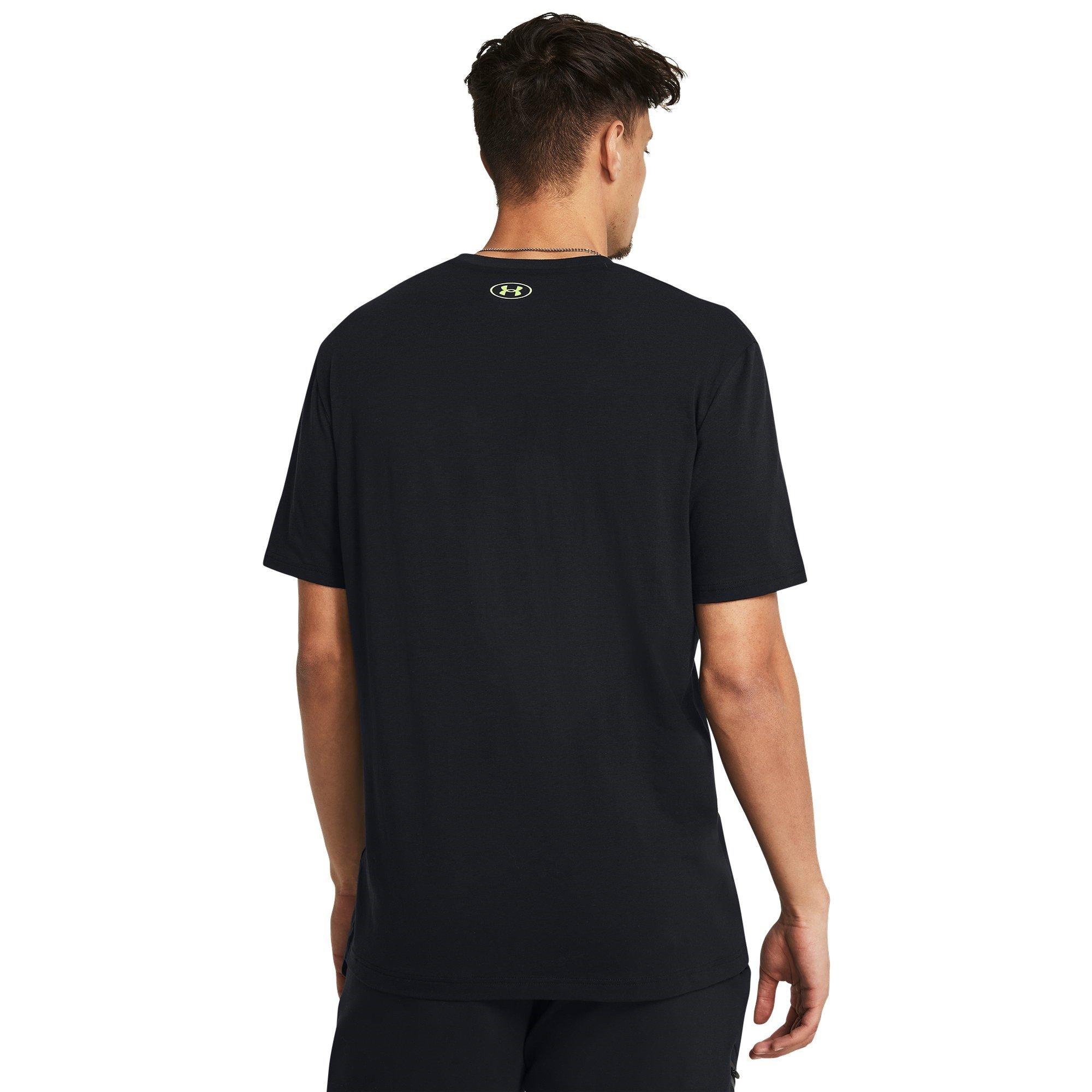 Black/Green/Wht - Under Armour - V.Logo Short-Sleeve Regular Fit T-Shirt - 3