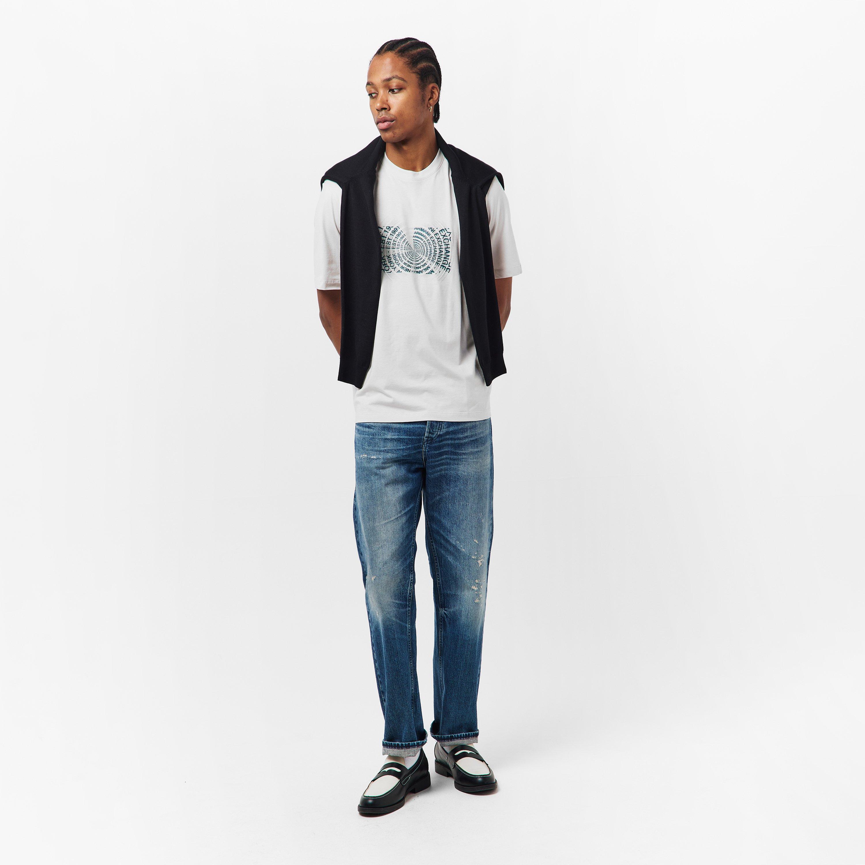 White - Armani Exchange - Men's T-Shirt - 6