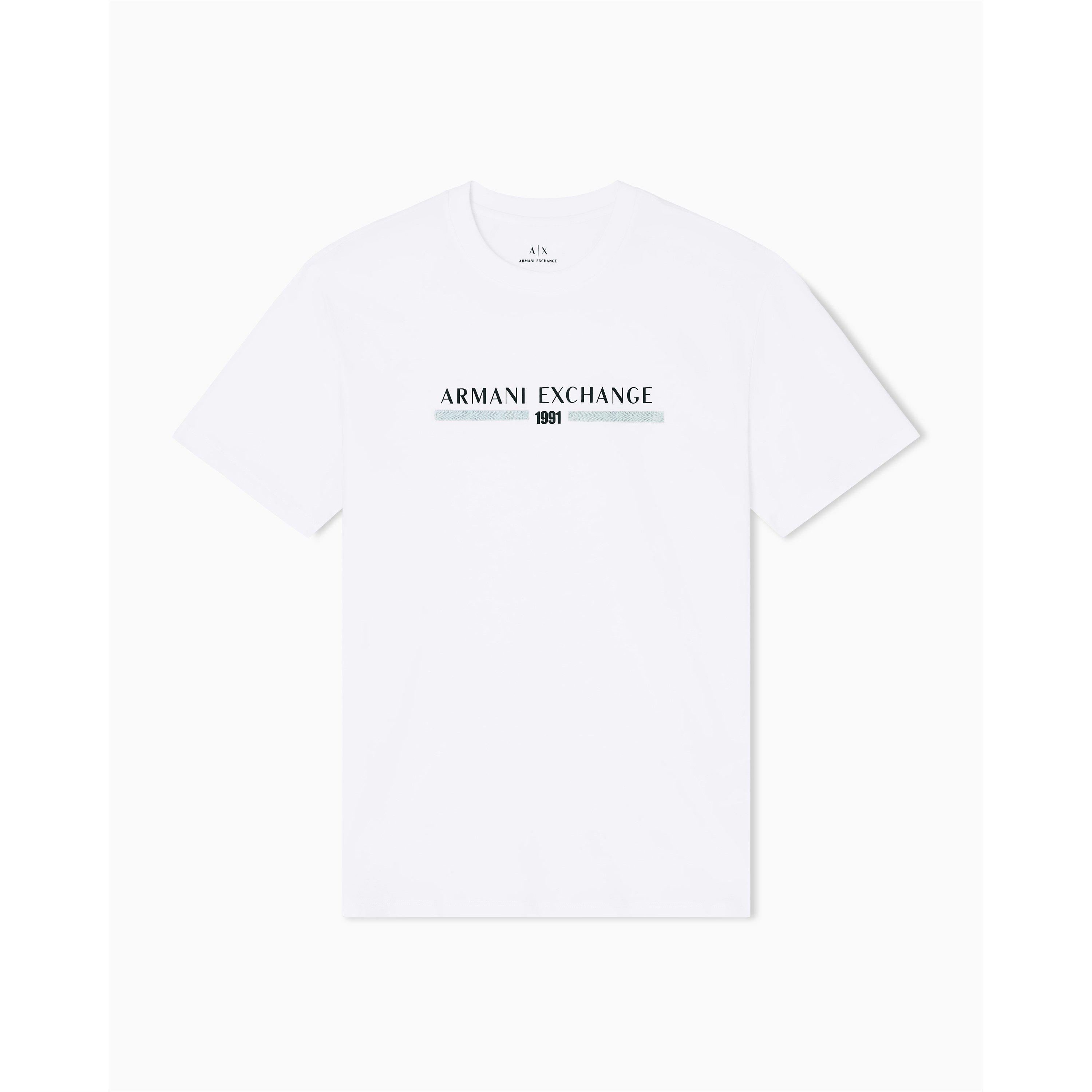 Off White - Armani Exchange - Men's T-Shirt - 5
