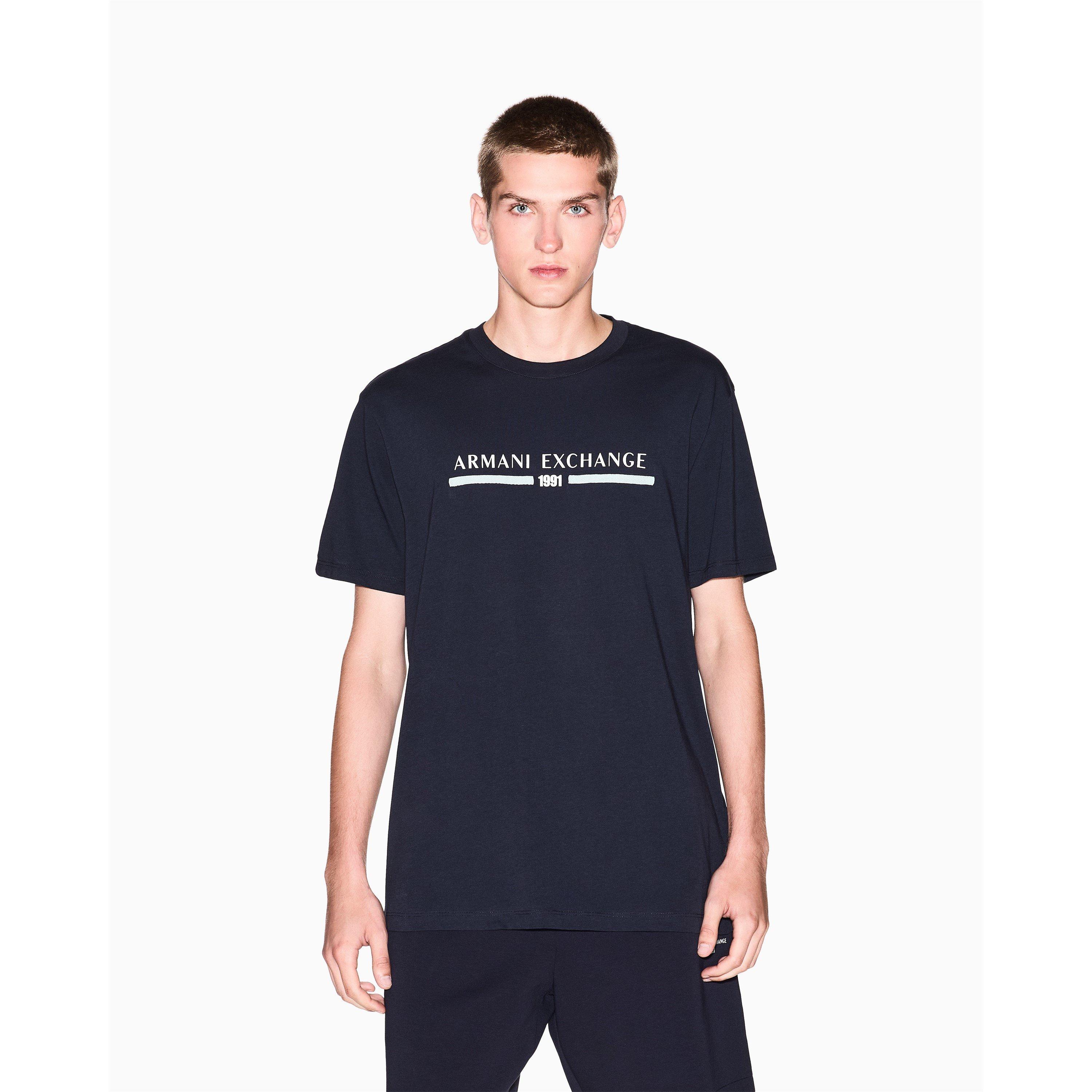 Armani Exchange Men's T-Shirt - Navy - S
