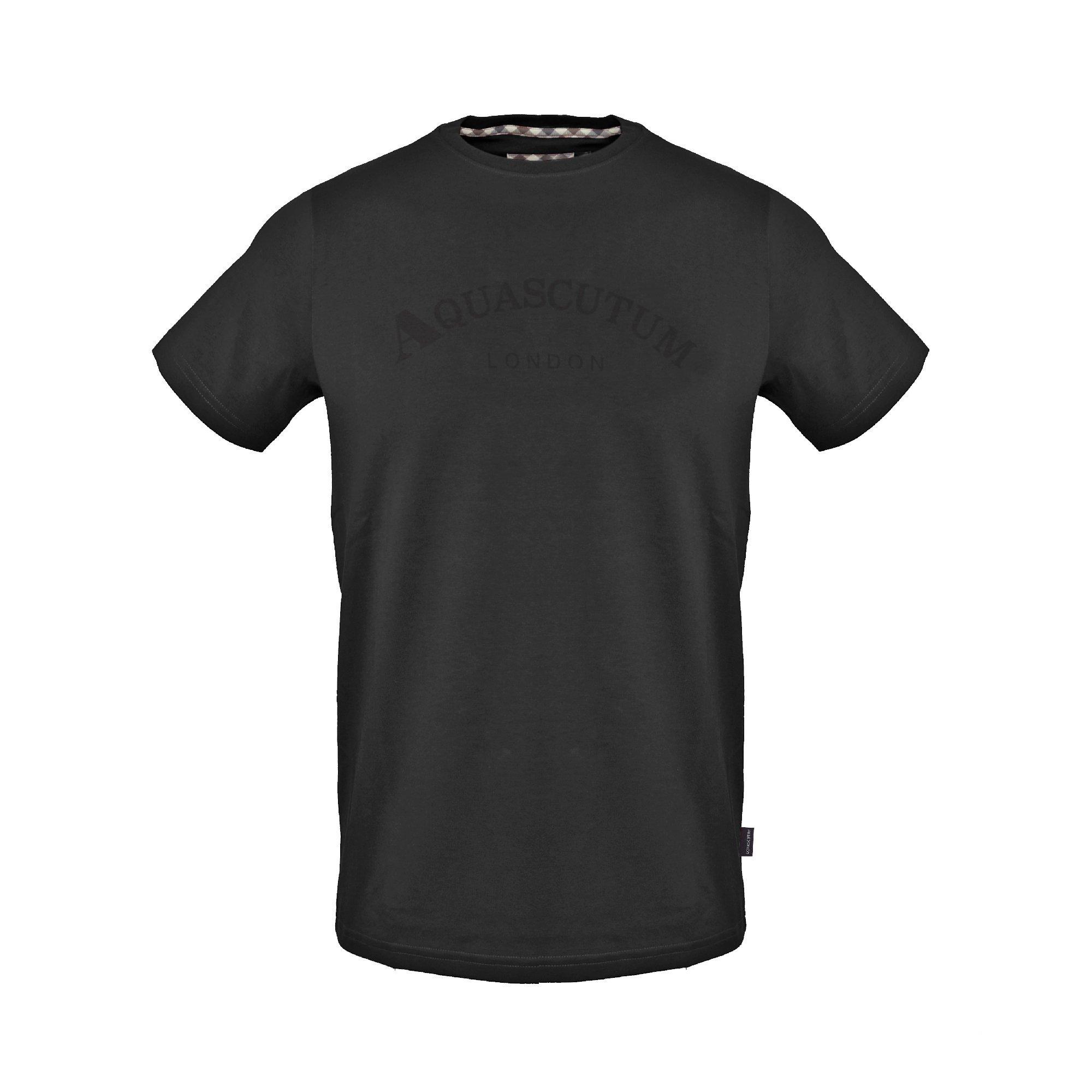 Aquascutum Men's T-Shirt - Black - Medium