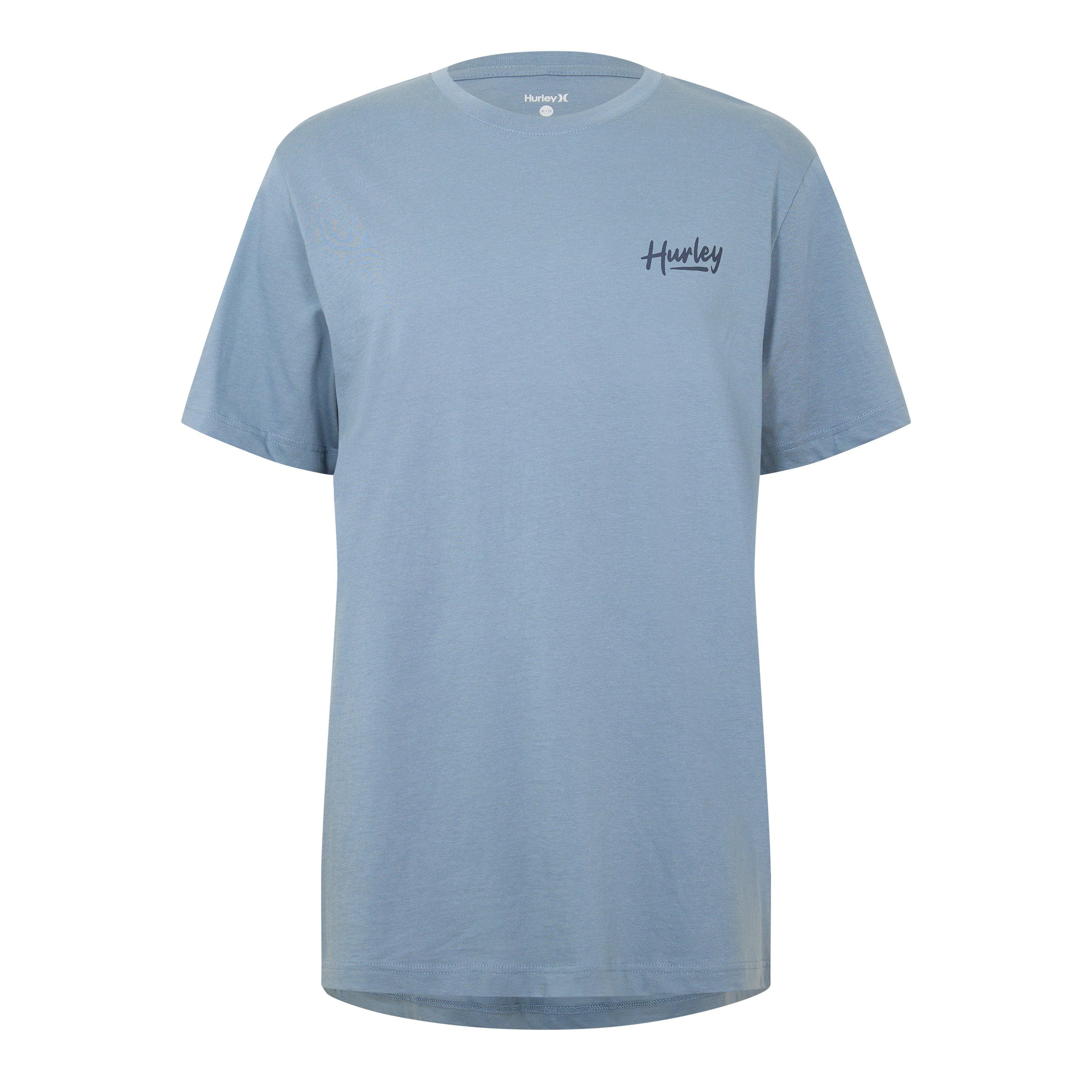 Hurley Men's T-Shirt - Blue - Medium
