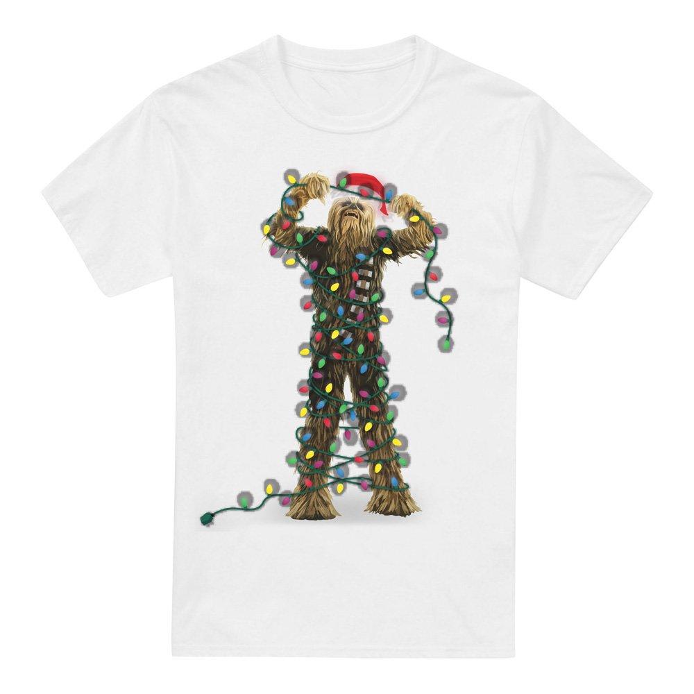 Chewbacca Lghts - Star Wars - Wars Christmas T-shirt - 3