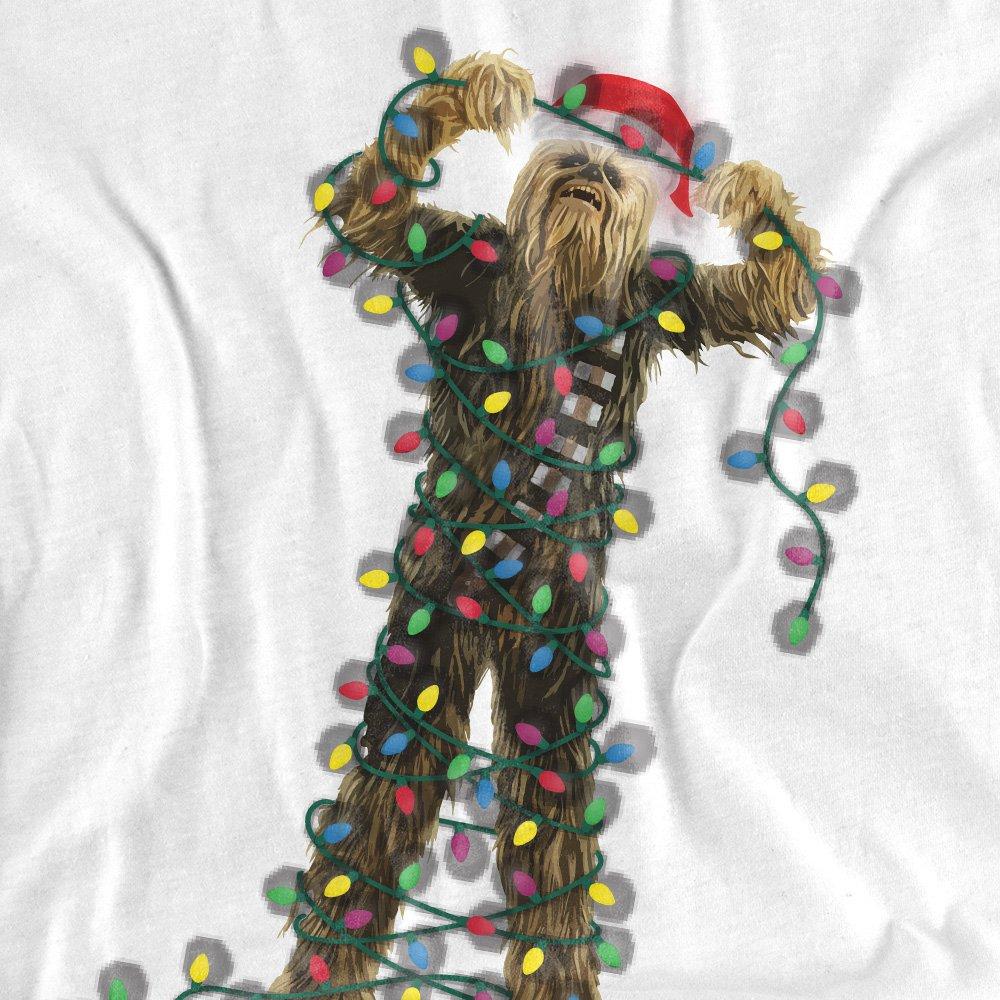 Chewbacca Lghts - Star Wars - Wars Christmas T-shirt - 5