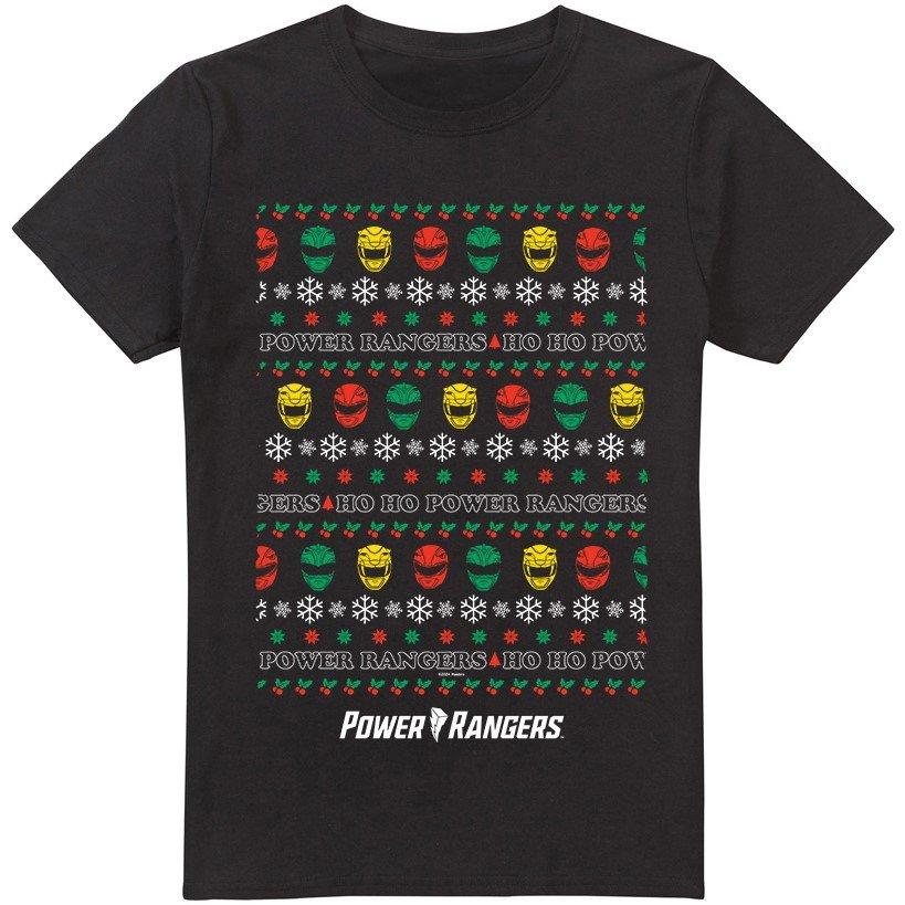 Power Rangers - Hasbro - Power Rangers Ugly Christmas Sweater T-Shirt - 3