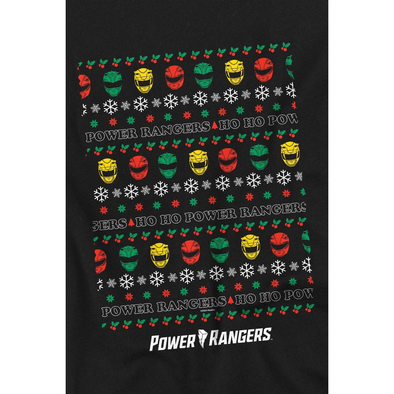 Power Rangers - Hasbro - Power Rangers Ugly Christmas Sweater T-Shirt - 4
