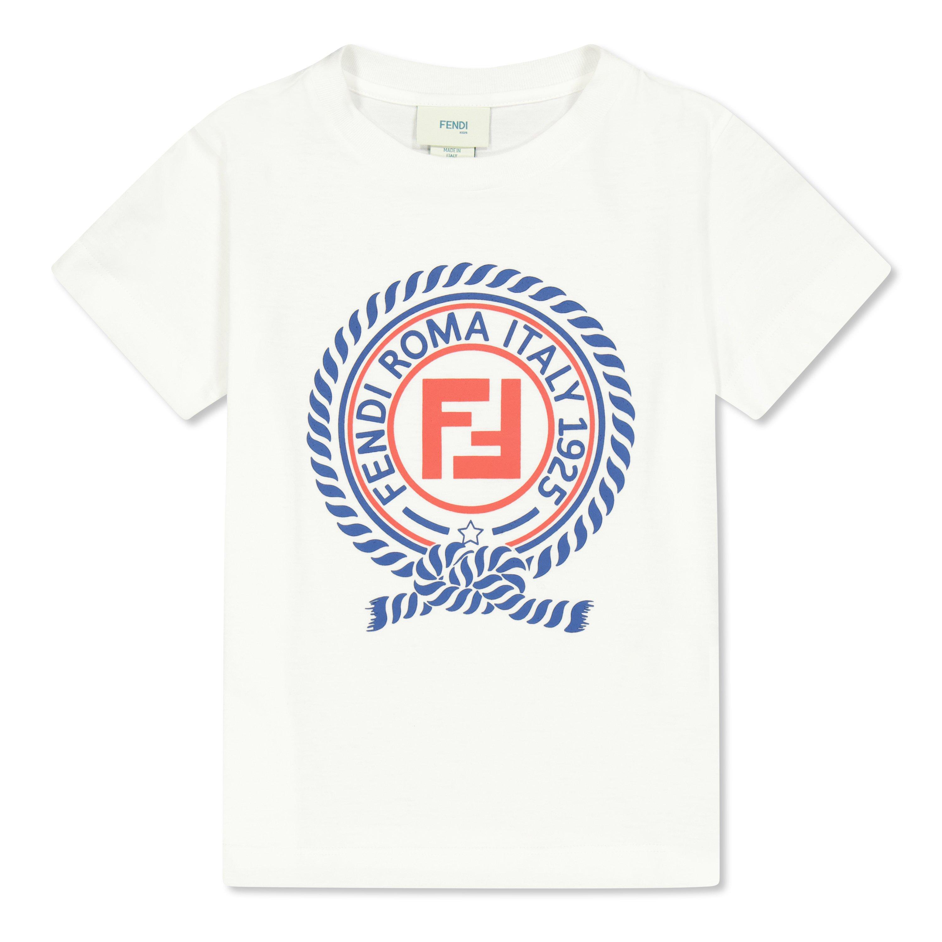 Fendi Kids' T-Shirt - Gesso F0TU9 - Size 14Y